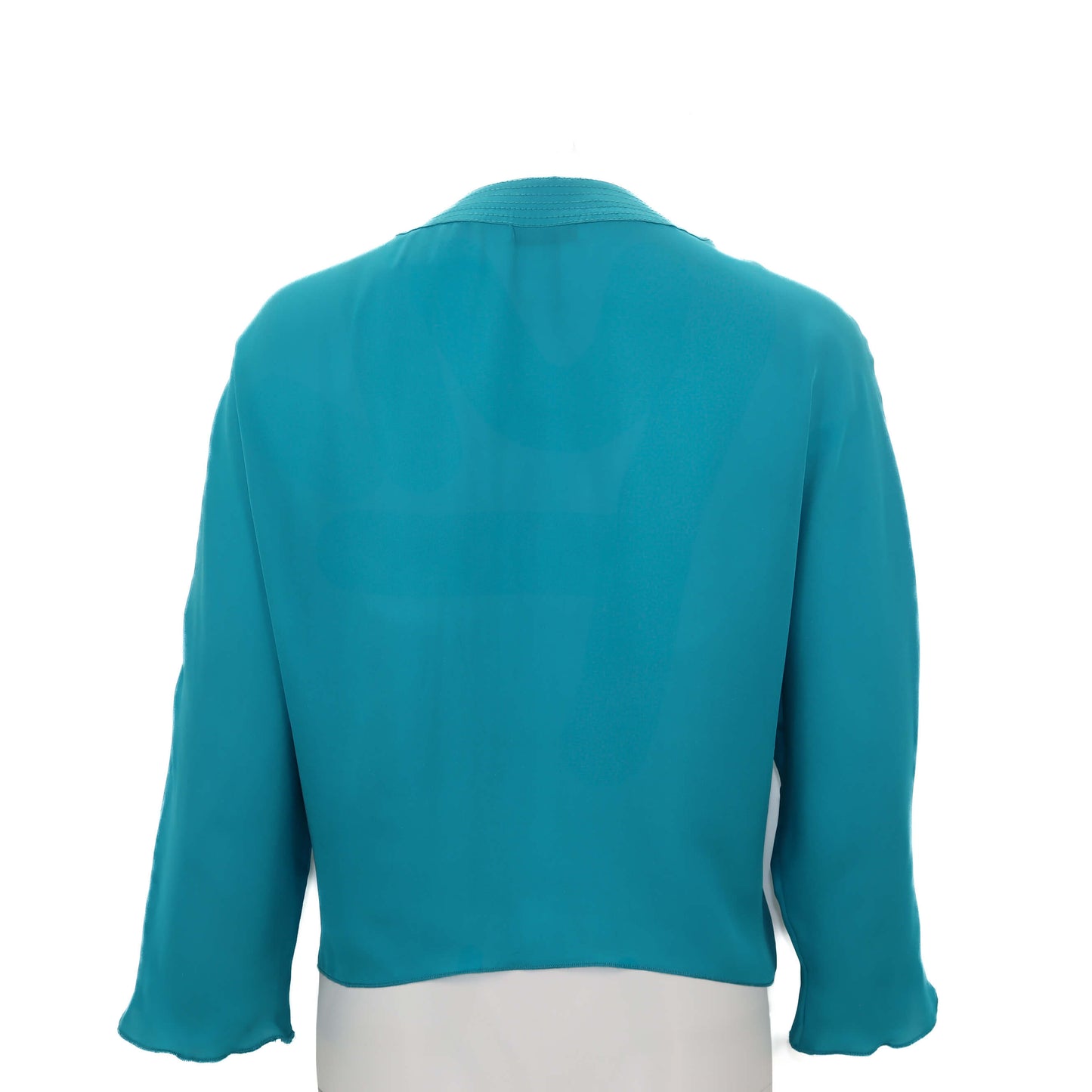 Collection Sheer Pleated Cropped Blouse
