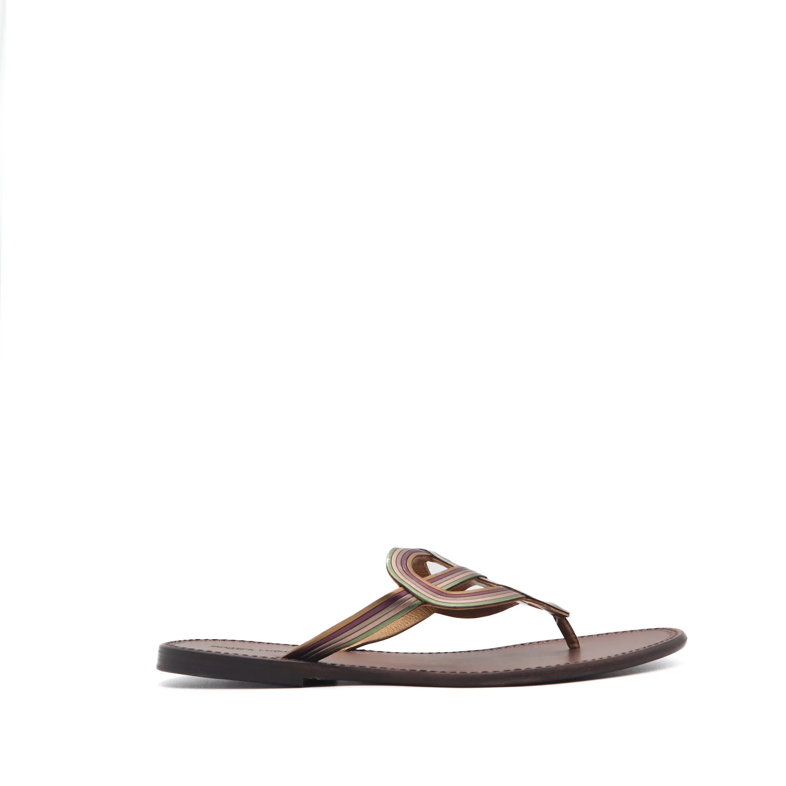 ÉPROUVÉE Bottega Veneta Leather Thong Braided Design Sandals
