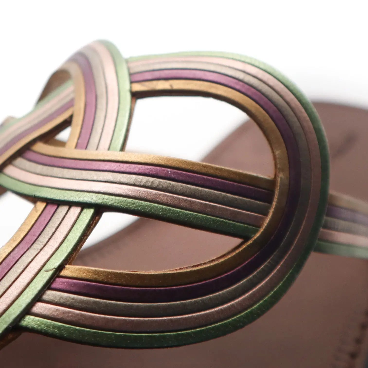 ÉPROUVÉE Bottega Veneta Leather Thong Braided Design Sandals