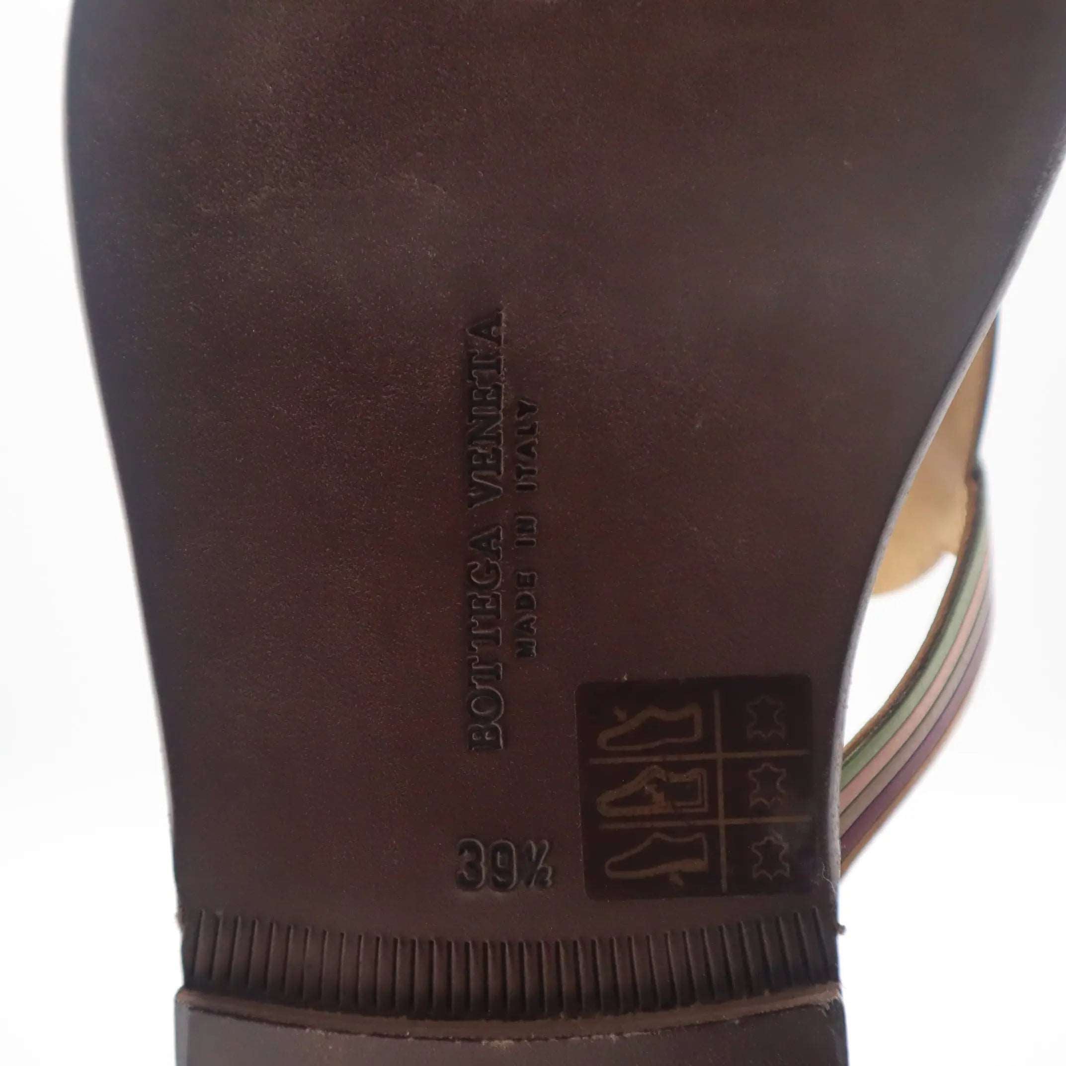ÉPROUVÉE Bottega Veneta Leather Thong Braided Design Sandals