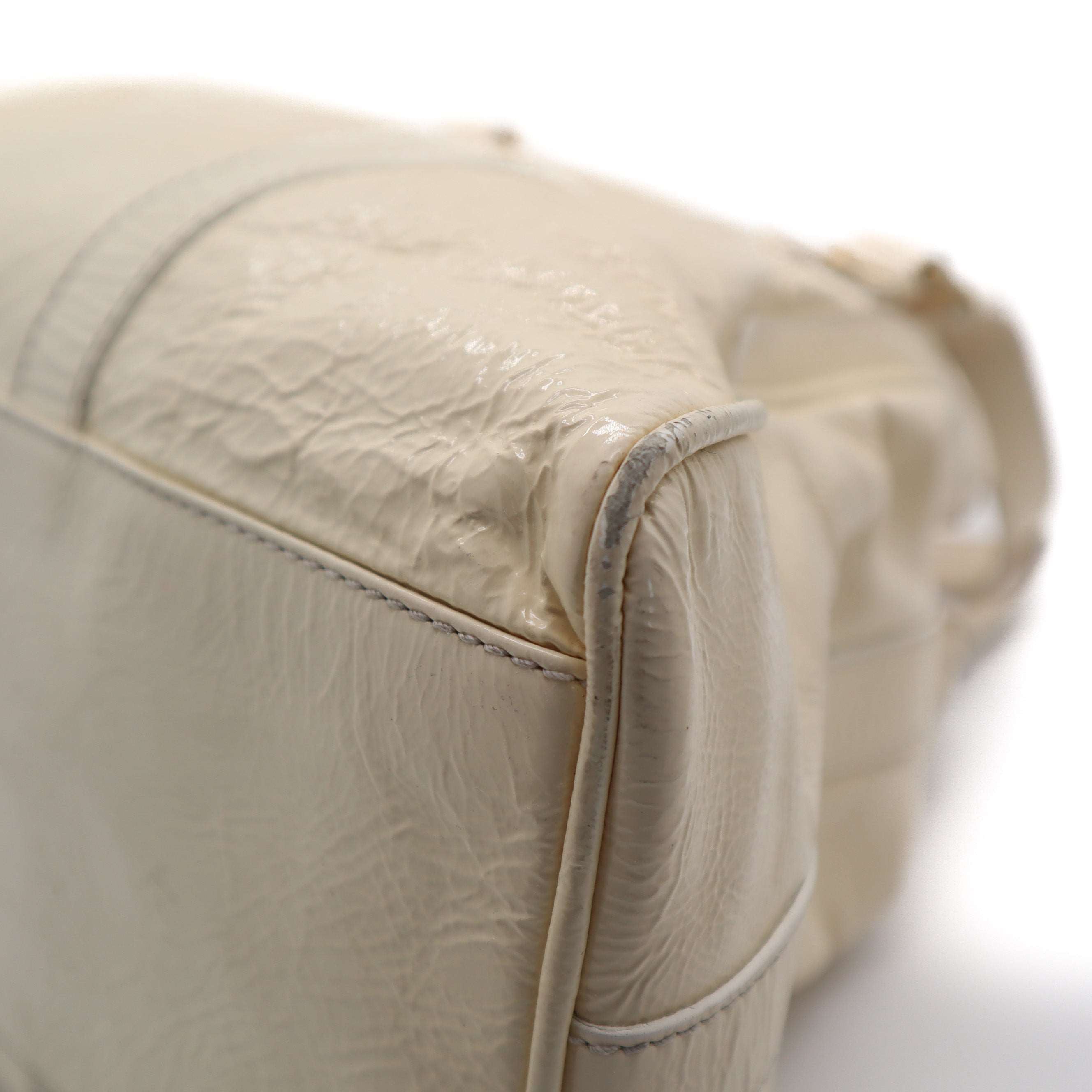 ÉPROUVÉE Fendi Patent Leather Ivory Tote