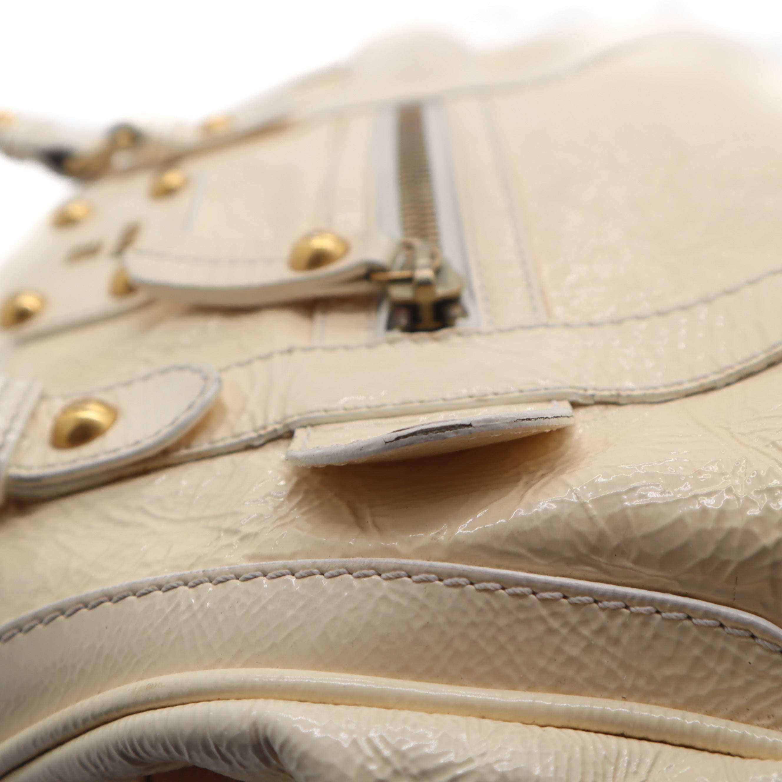 ÉPROUVÉE Fendi Patent Leather Ivory Tote