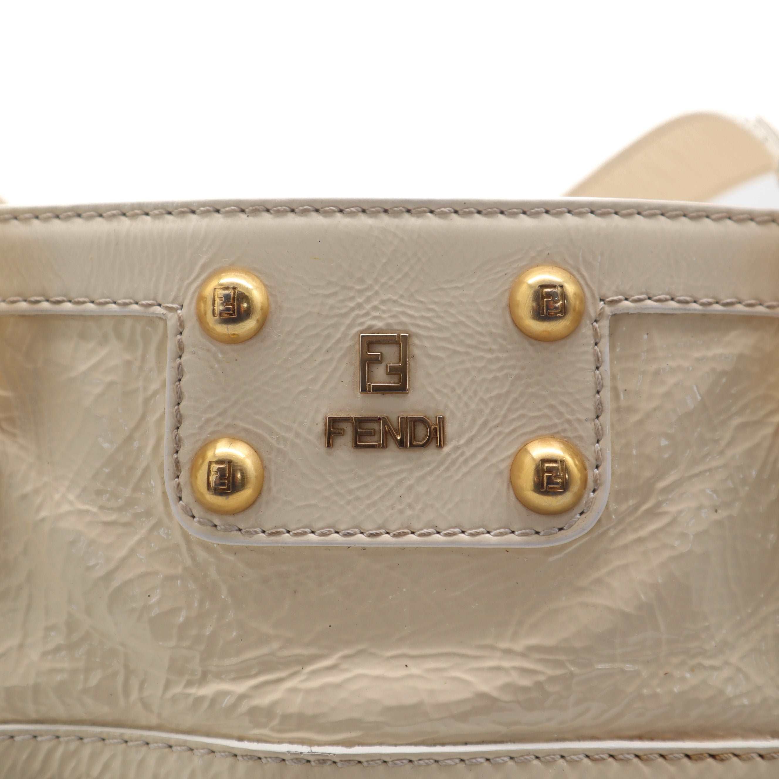 ÉPROUVÉE Fendi Patent Leather Ivory Tote