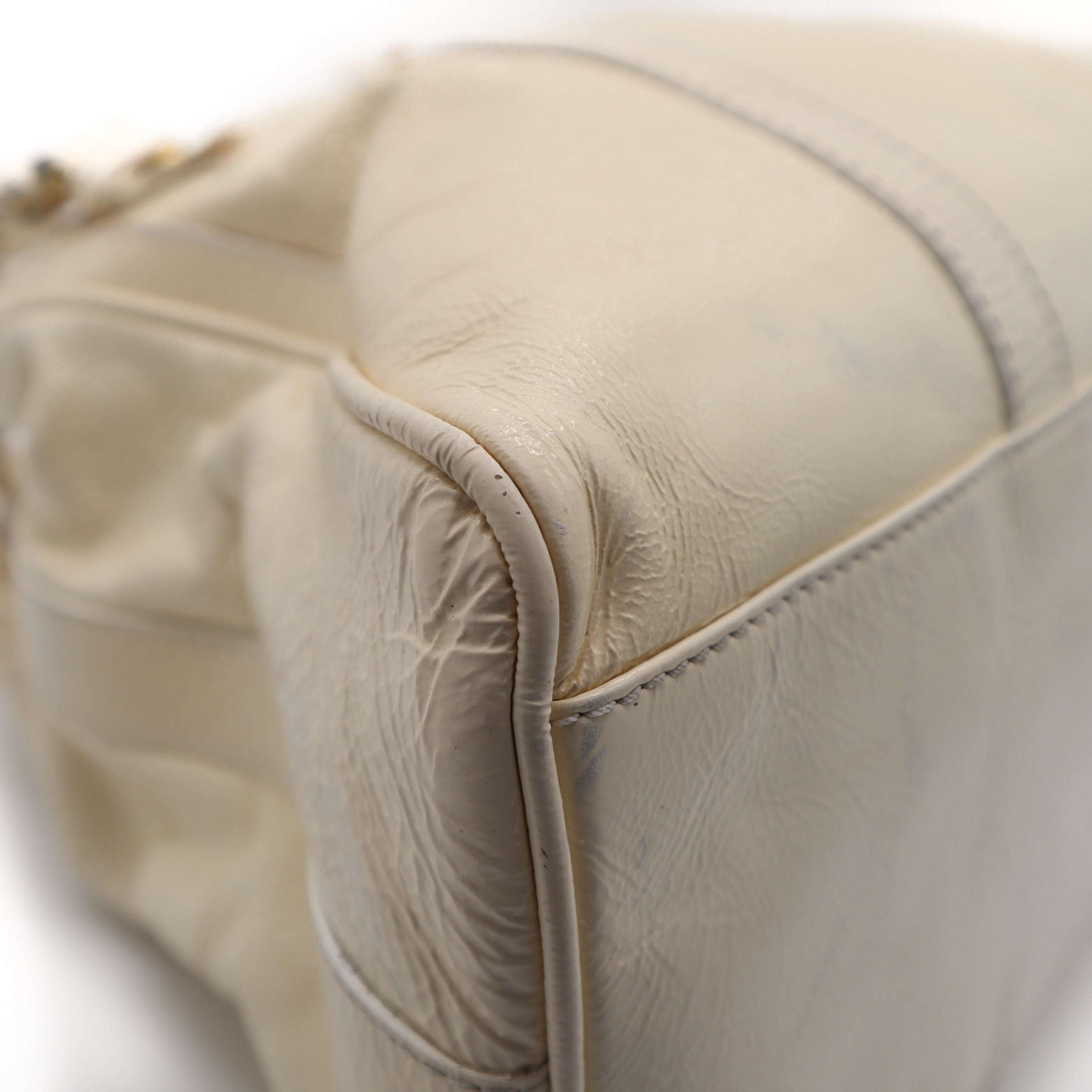 ÉPROUVÉE Fendi Patent Leather Ivory Tote