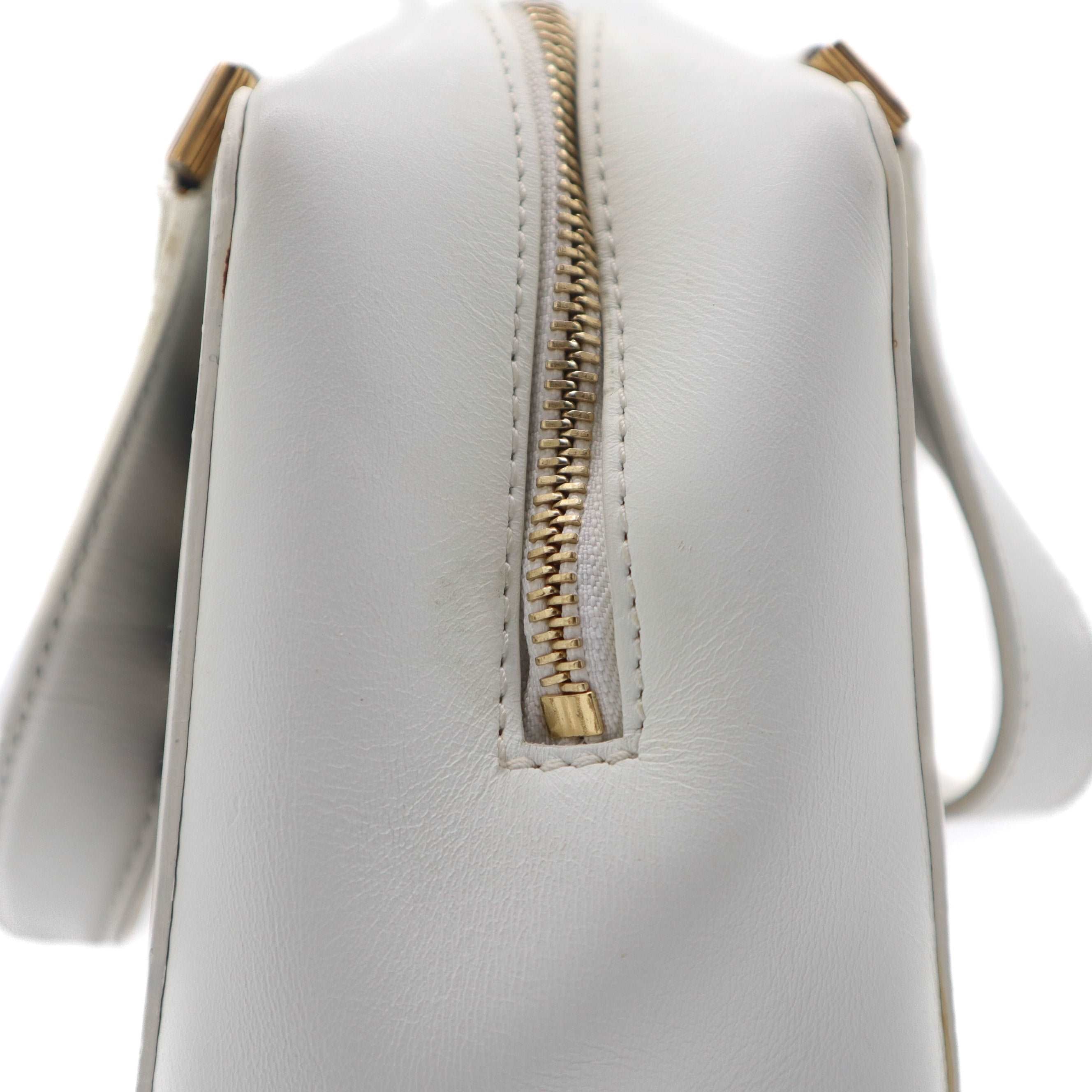 ÉPROUVÉE Jimmy Choo White Leather Calf Hair Zebra Print Handbag
