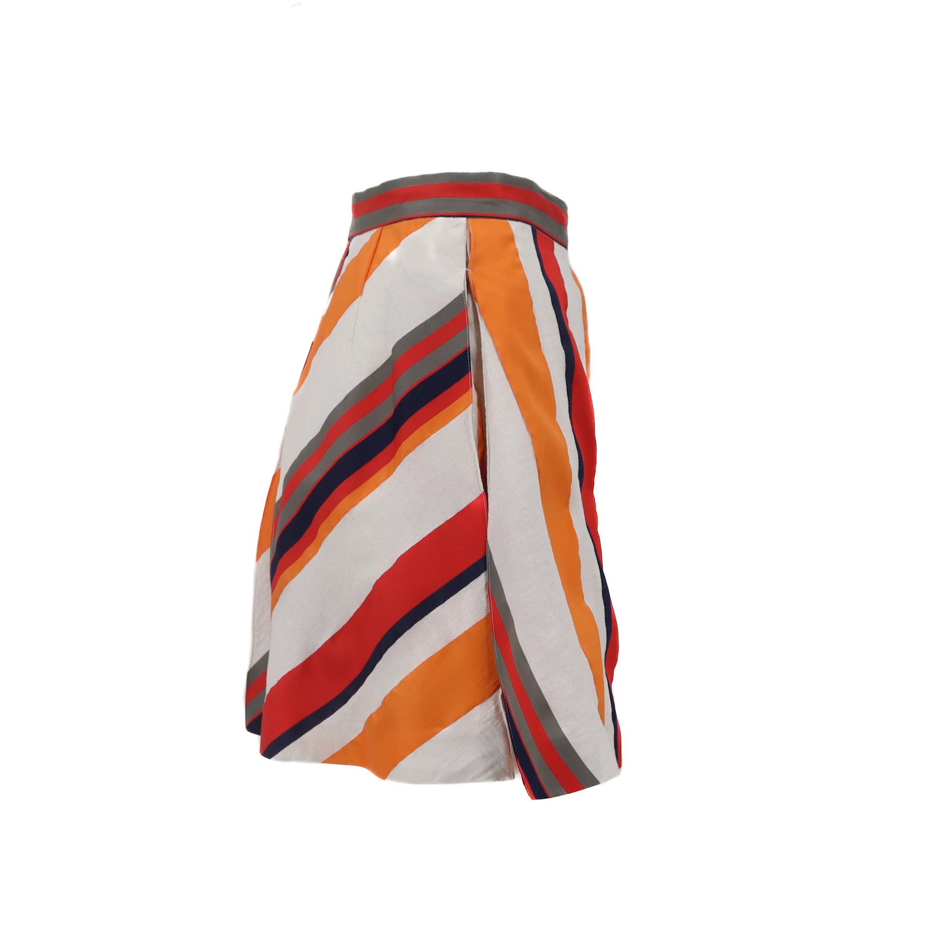 ÉPROUVÉE MSGM Striped High Rise Wide Leg Pleated Shorts
