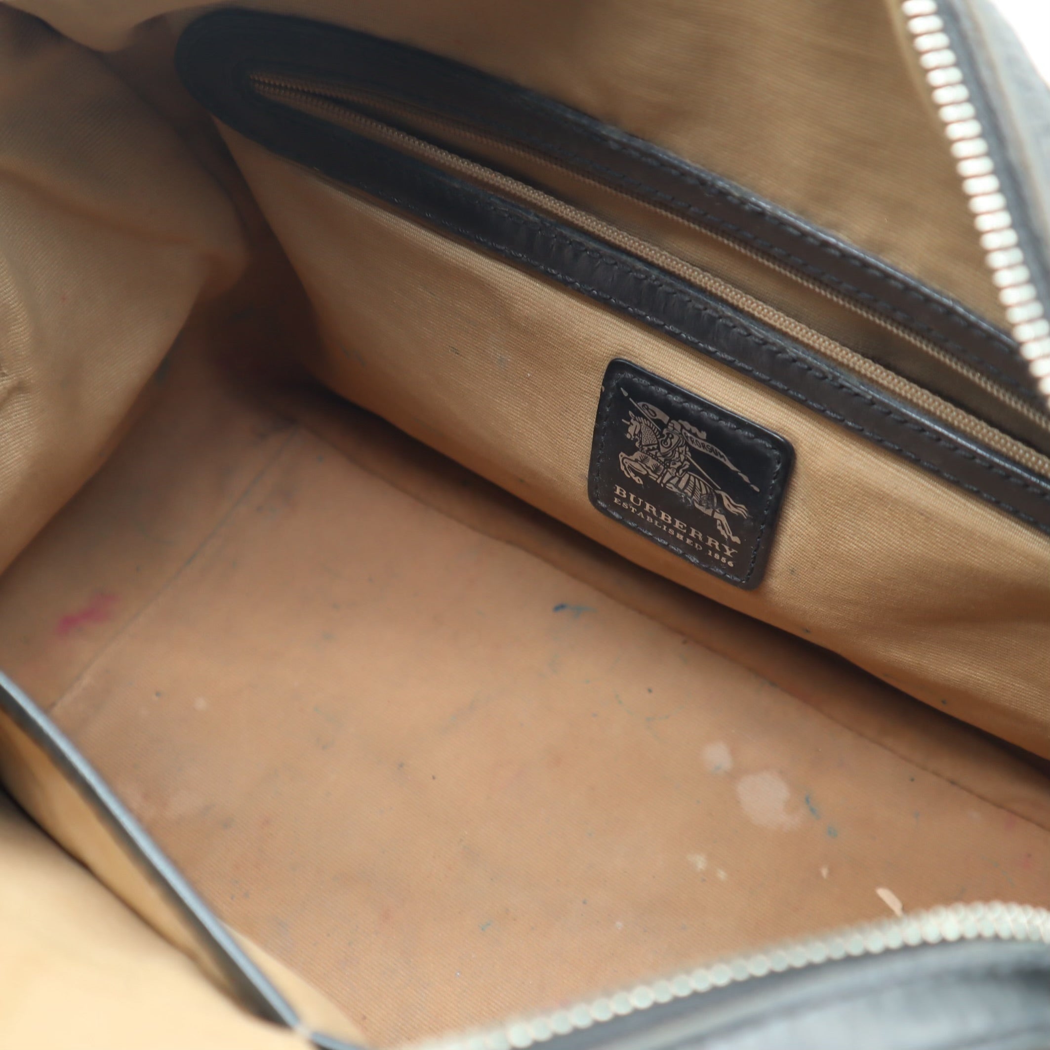 Nova Check Coated Canvas Boston Bag