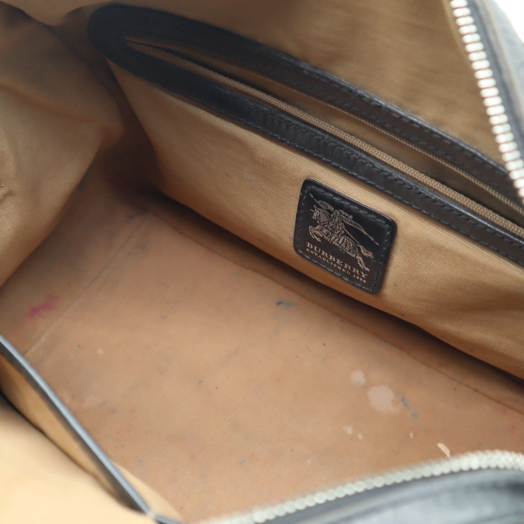 Nova Check Coated Canvas Boston Bag