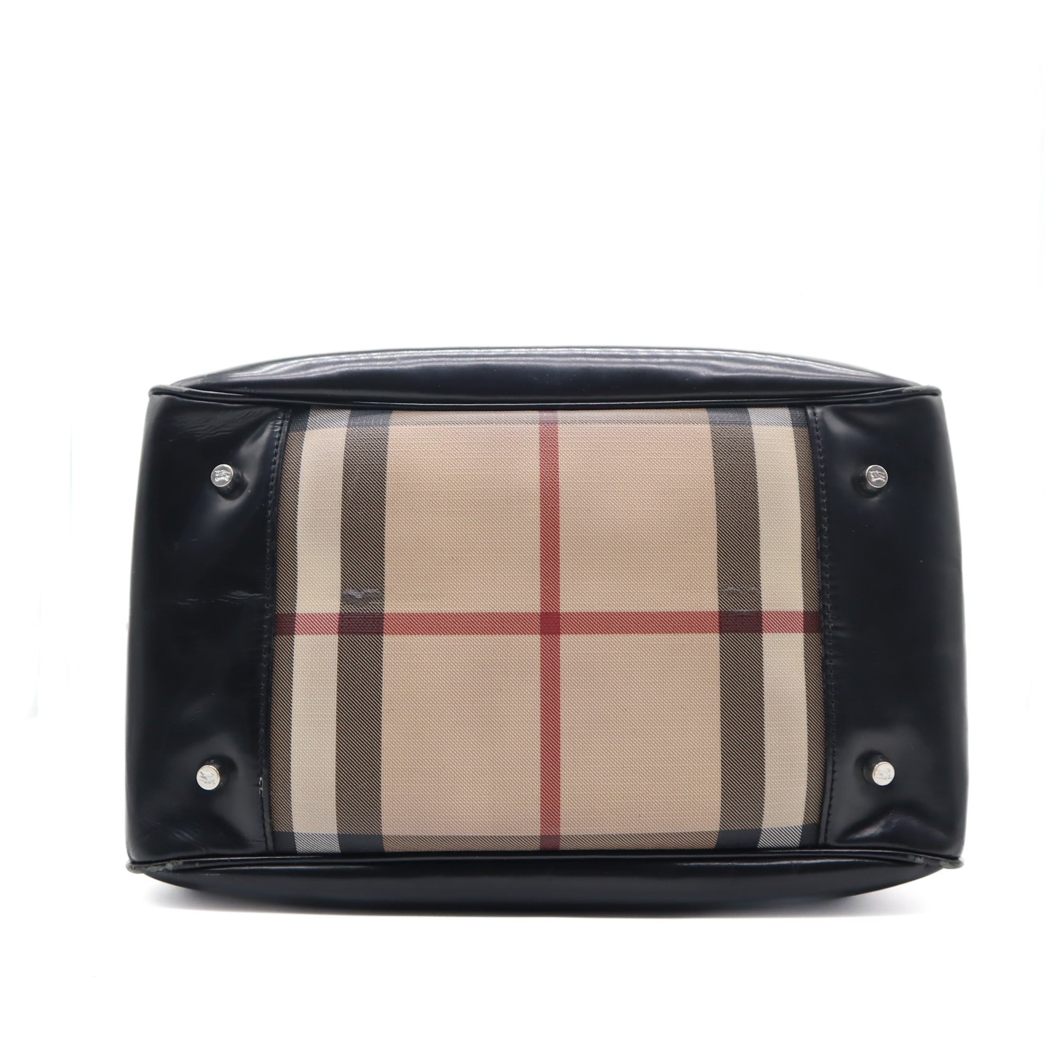 Nova Check Coated Canvas Boston Bag