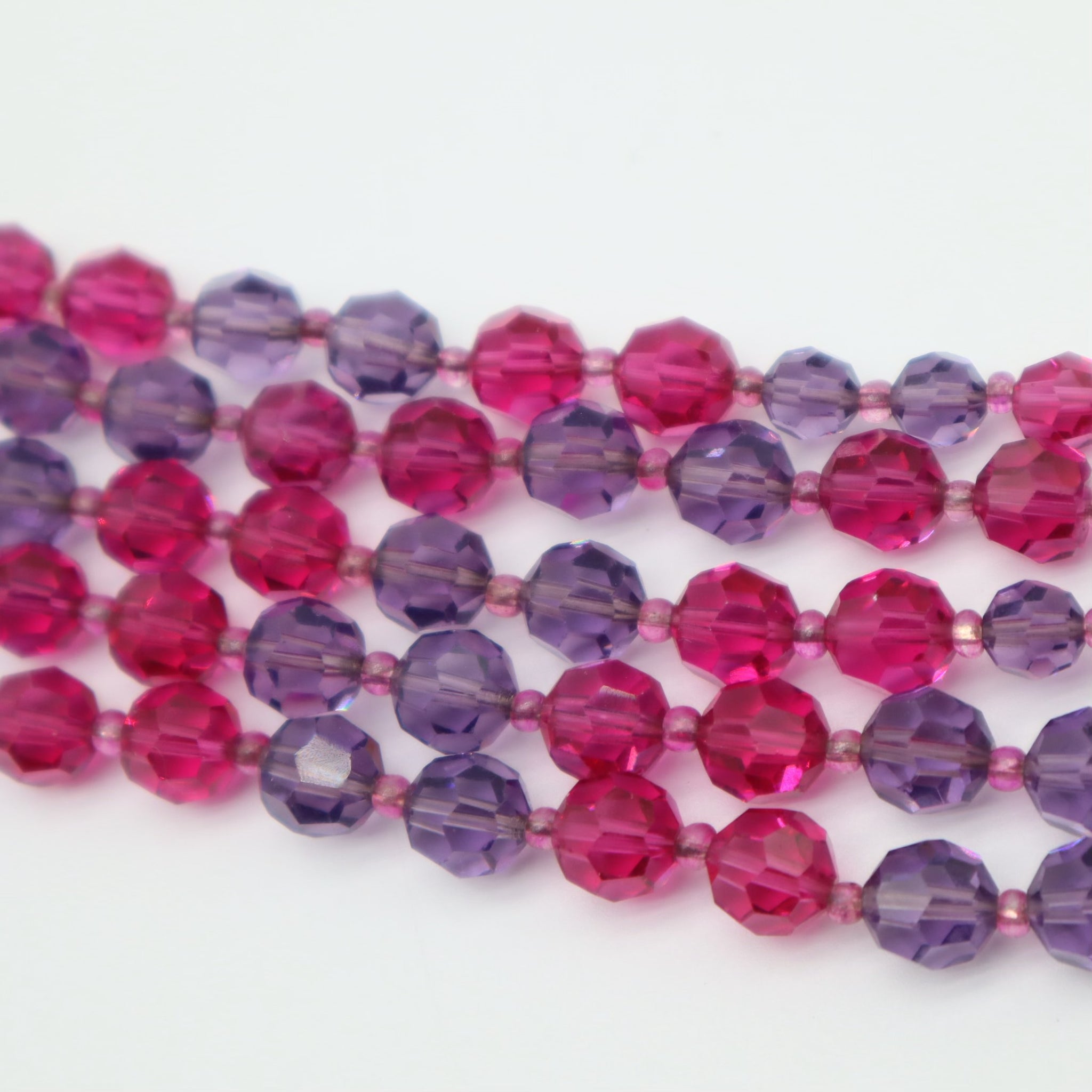 Vintage 50's Four Strand Beaded Necklace