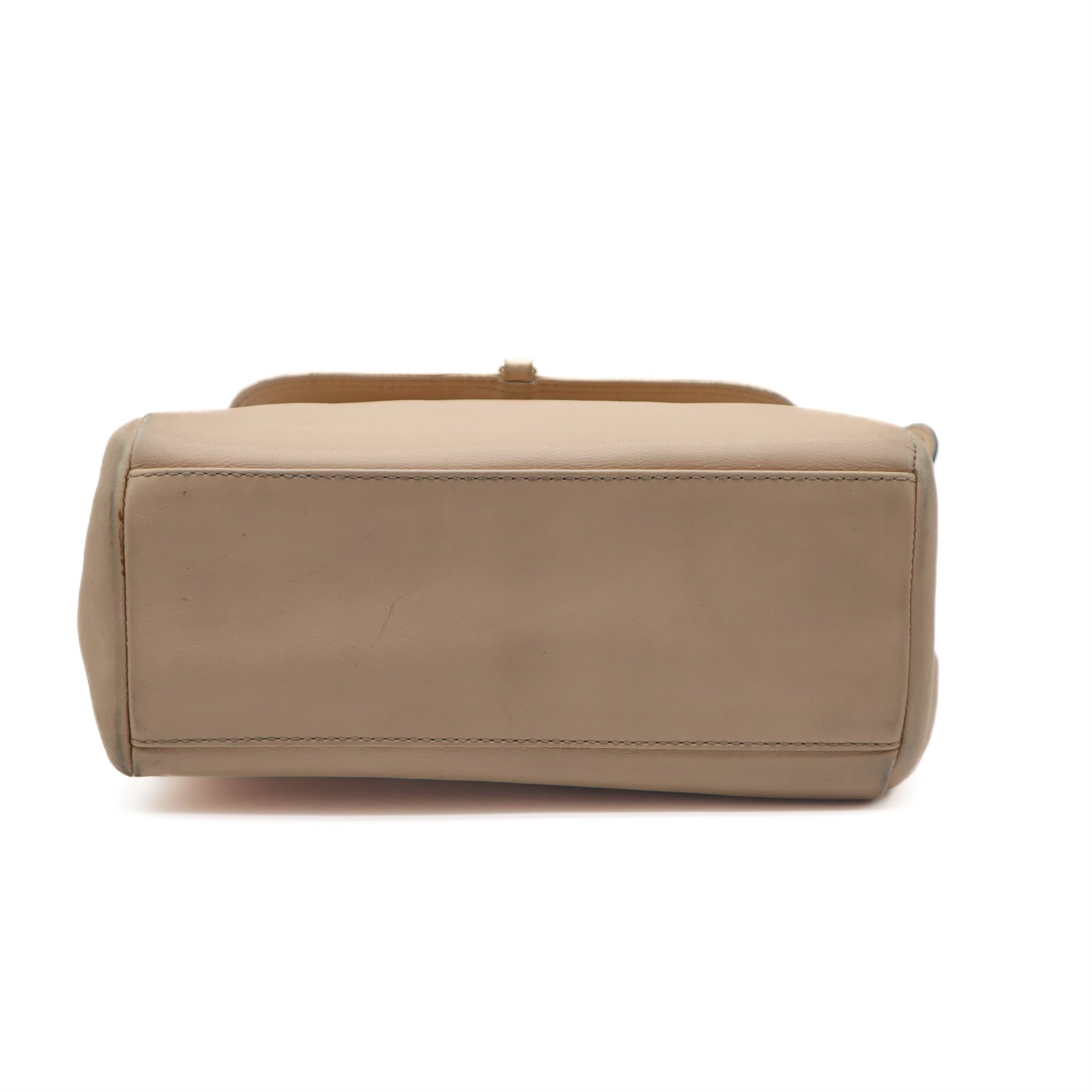 Vintage Smooth Leather Shoulder Flap Bag