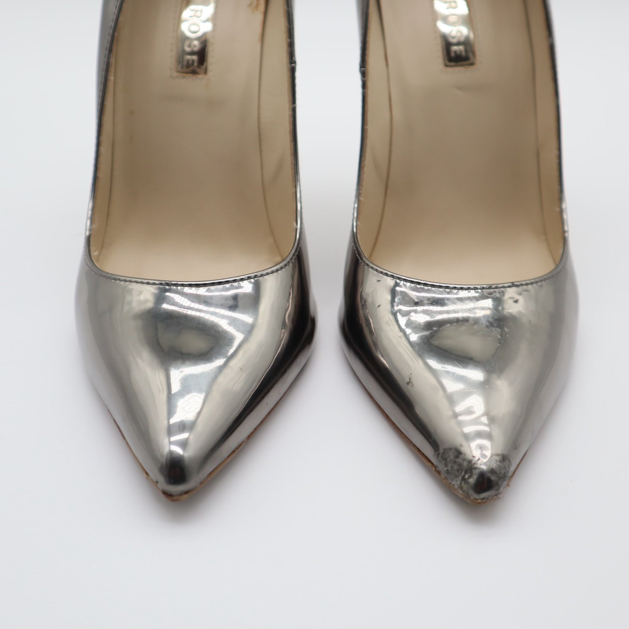 Aurora Chrome Disco Ball Reflective Pump Size 39