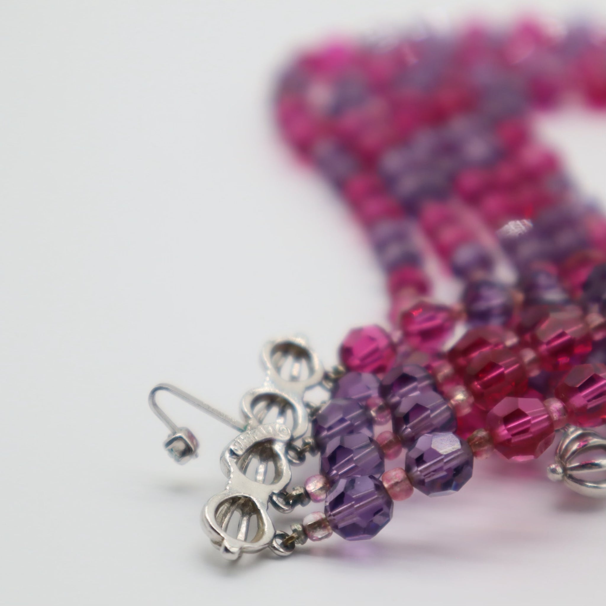 Vintage 50's Four Strand Beaded Necklace