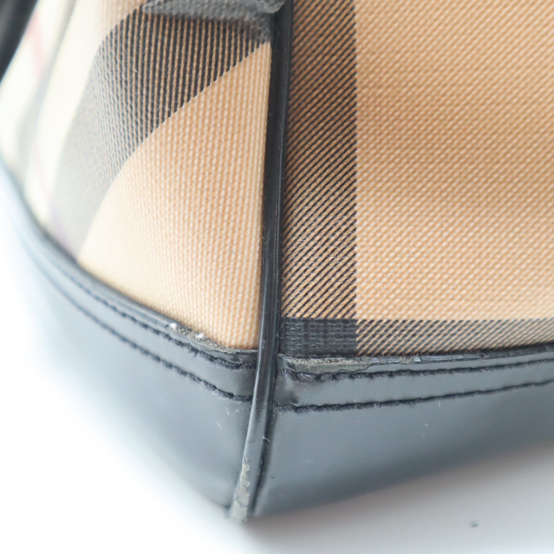 Nova Check Coated Canvas Boston Bag