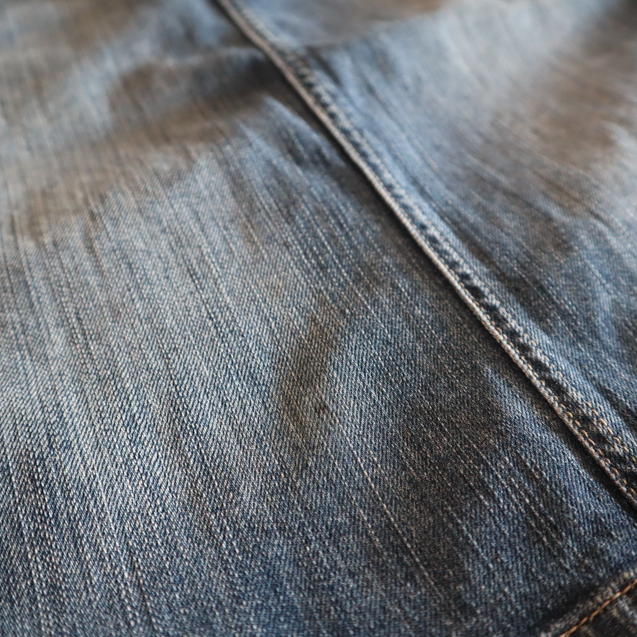 Vintage Tom Ford Heart Charm Denim Pencil Skirt