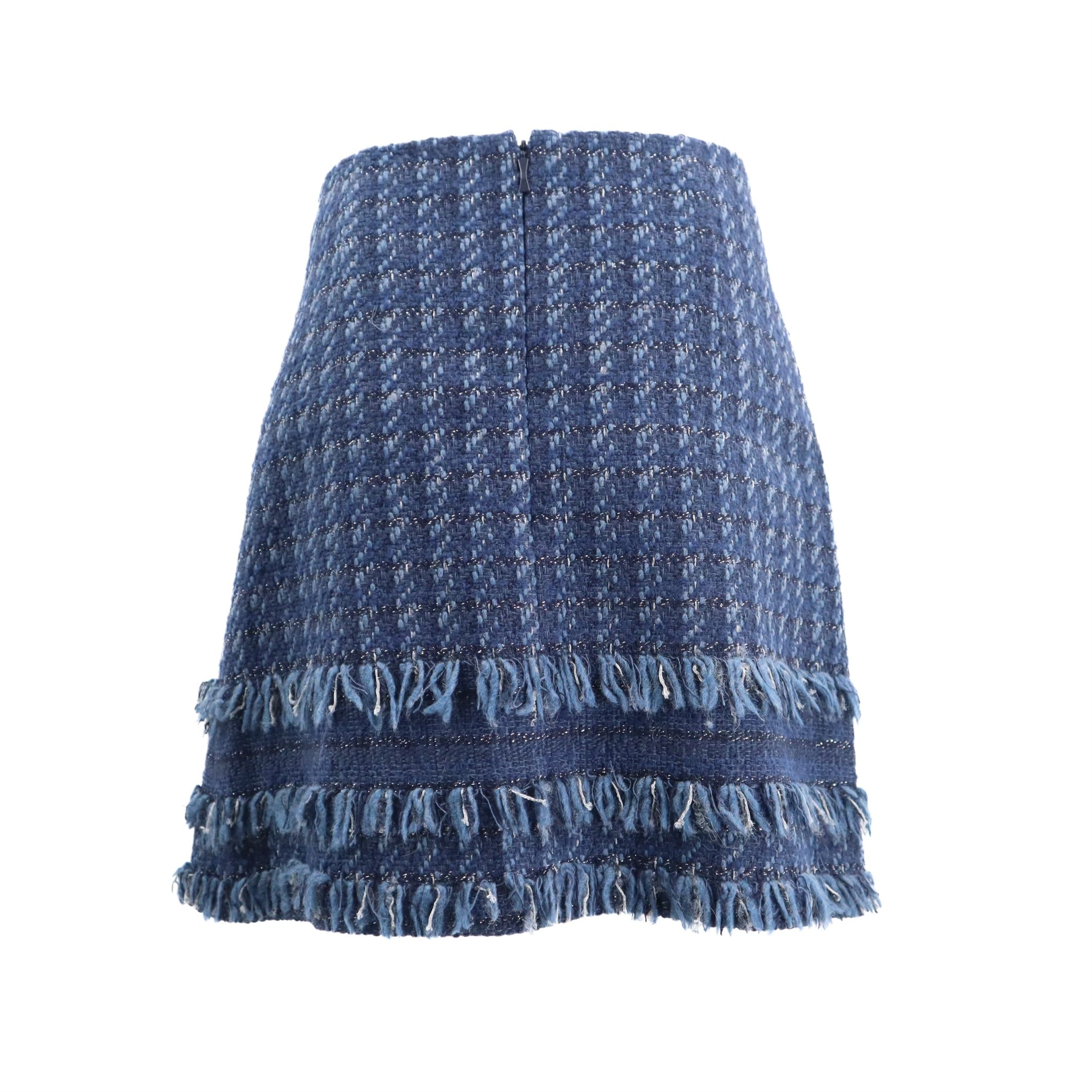 Madison Ave Joelle Tweed Tiered Skirt