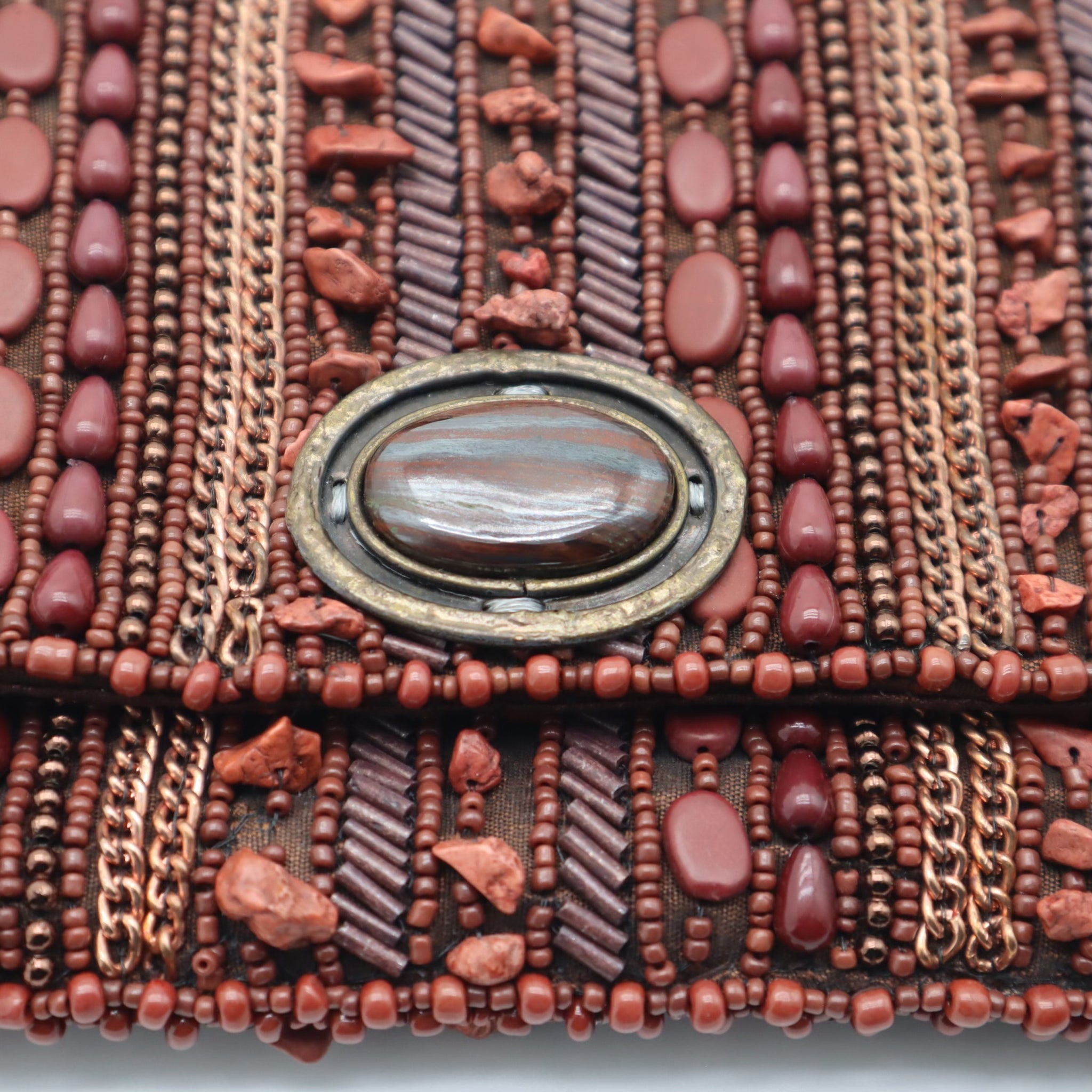 Vintage Beaded Flap Bag