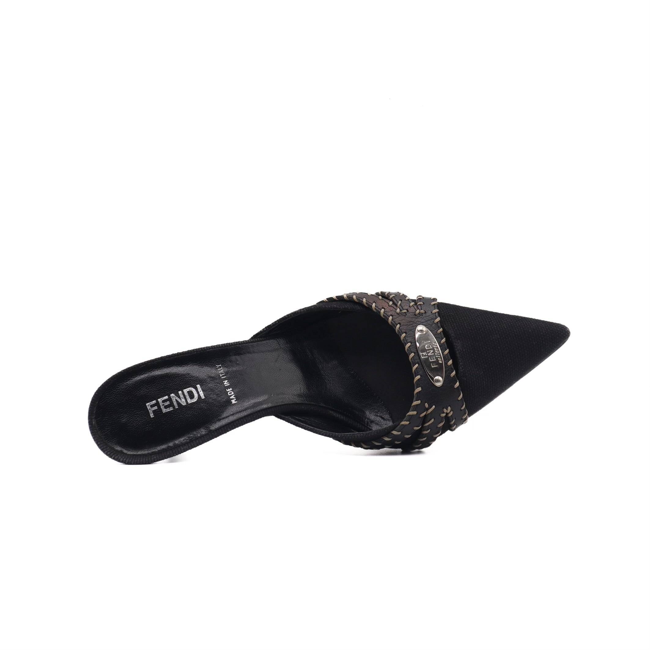 Vintage Slip On Heeled Mules
