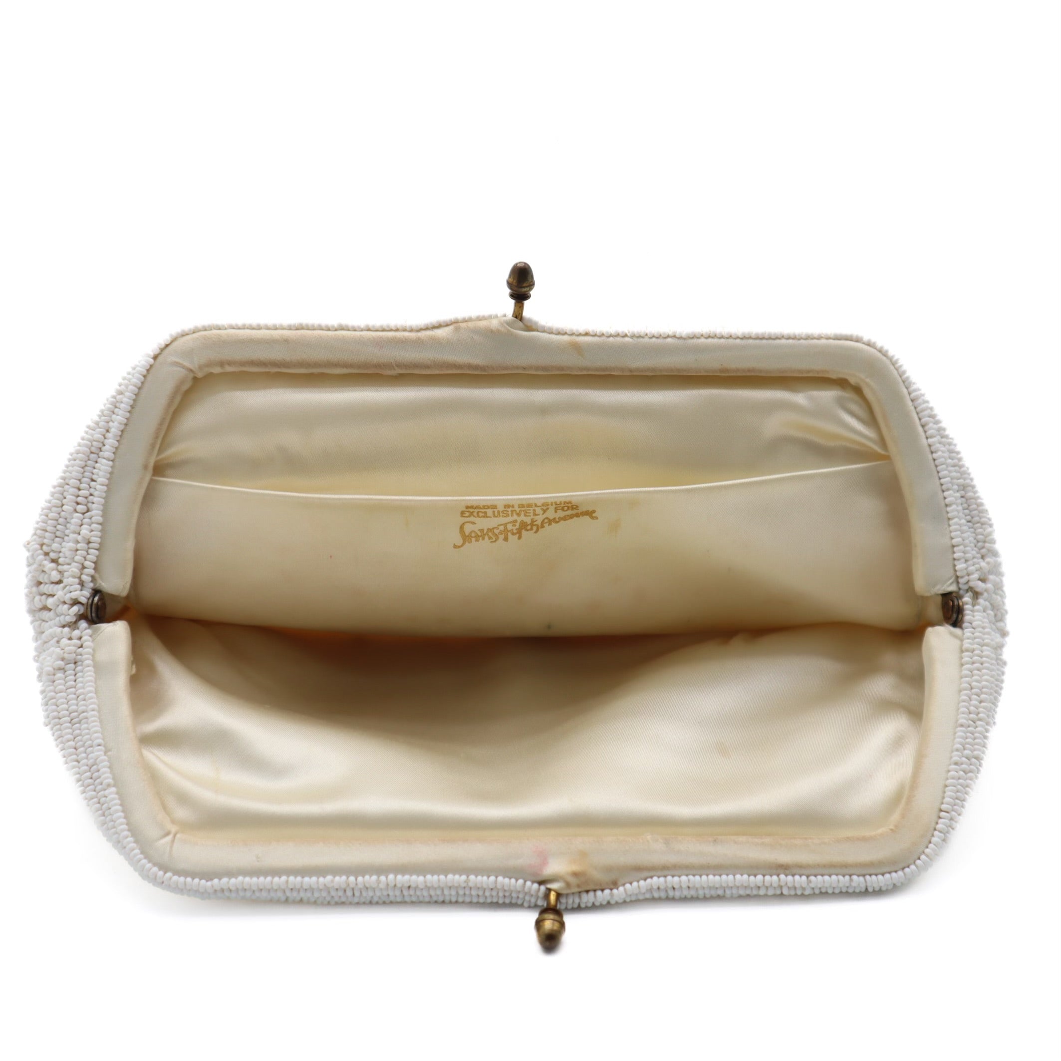Vintage 50's Beaded Coin Purse Clutch