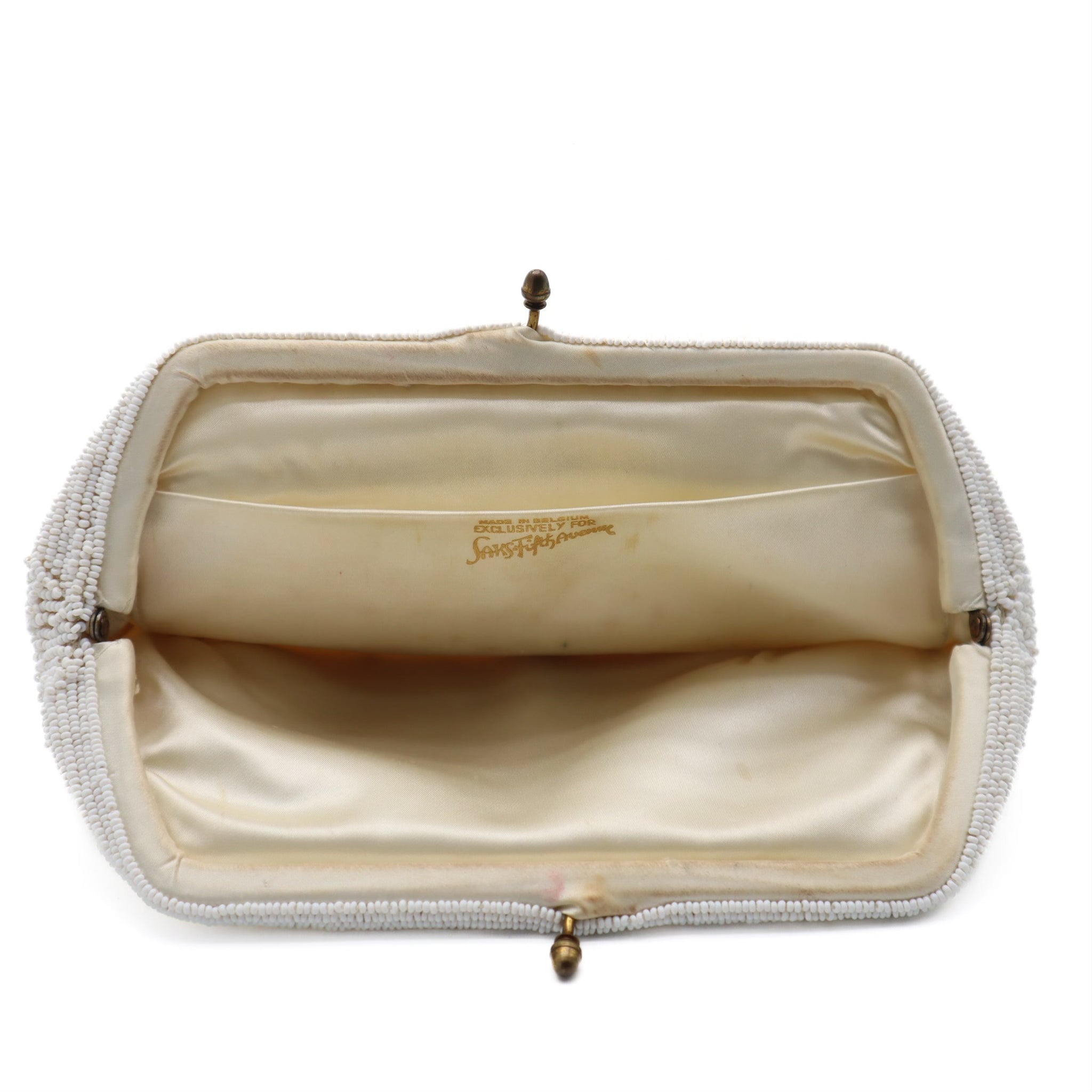 Vintage 50's Beaded Coin Purse Clutch