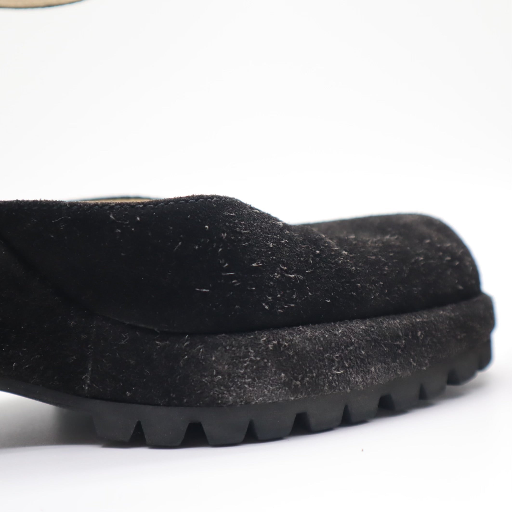 Vintage Mary Jane Suede Wedges Size 38