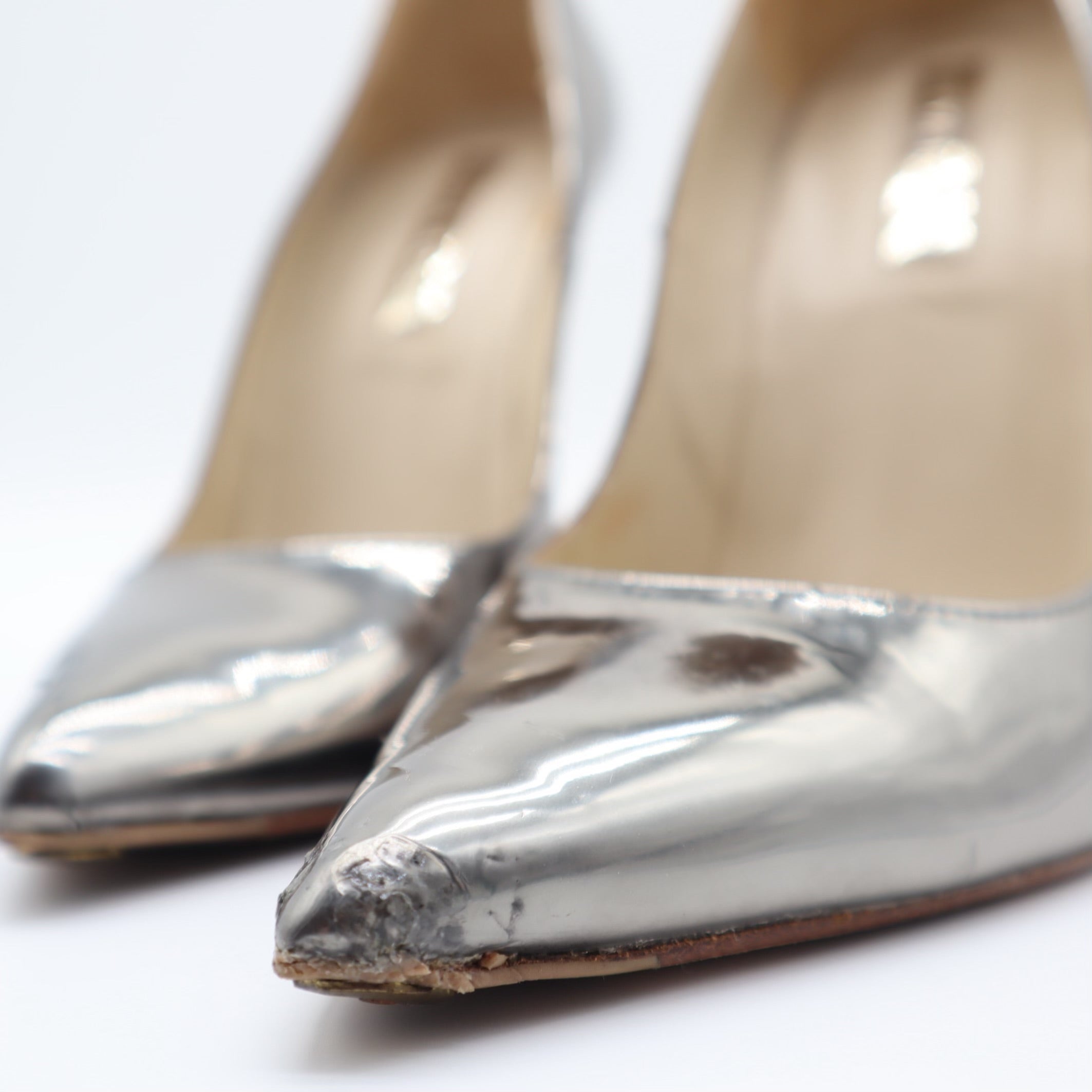 Aurora Chrome Disco Ball Reflective Pump Size 39