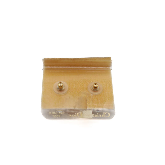 Vintage Crystal Embellished 14k Gold Post Earrings