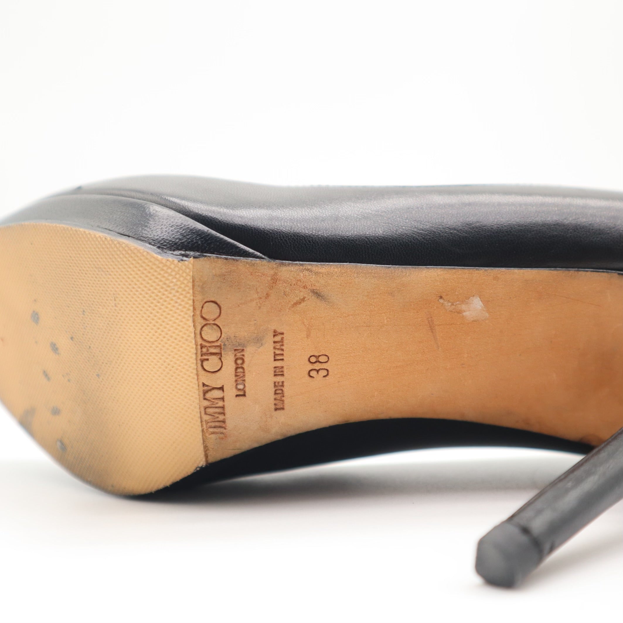 Kid Black Leather Classic Pumps
