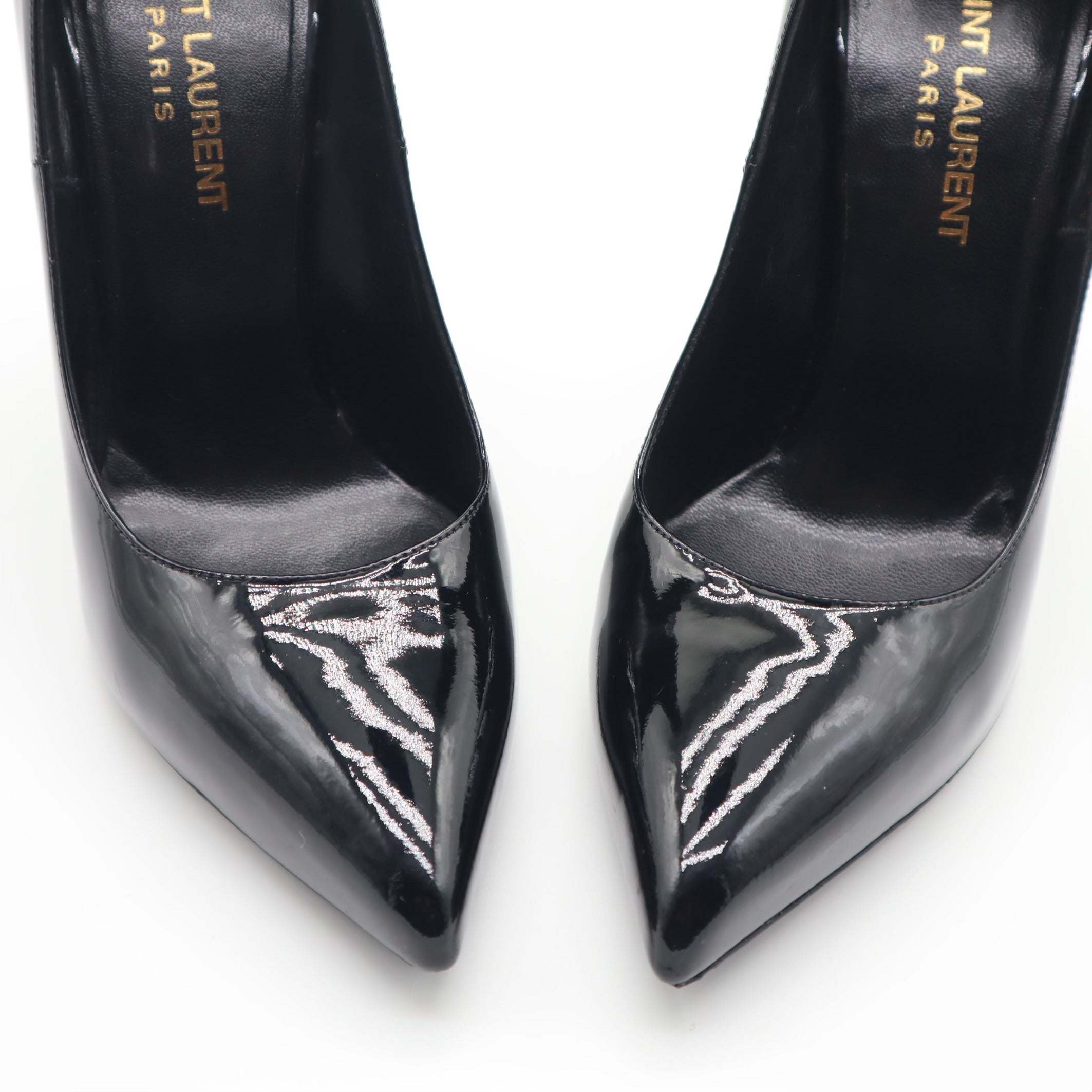 Thorn Patent Leather Pointed Toe Pump Size 35.5 EU
