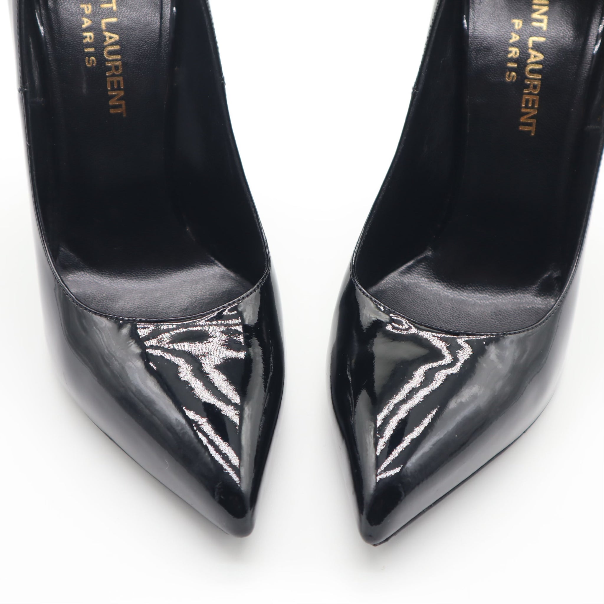 Thorn Patent Leather Pointed Toe Pump Size 35.5 EU