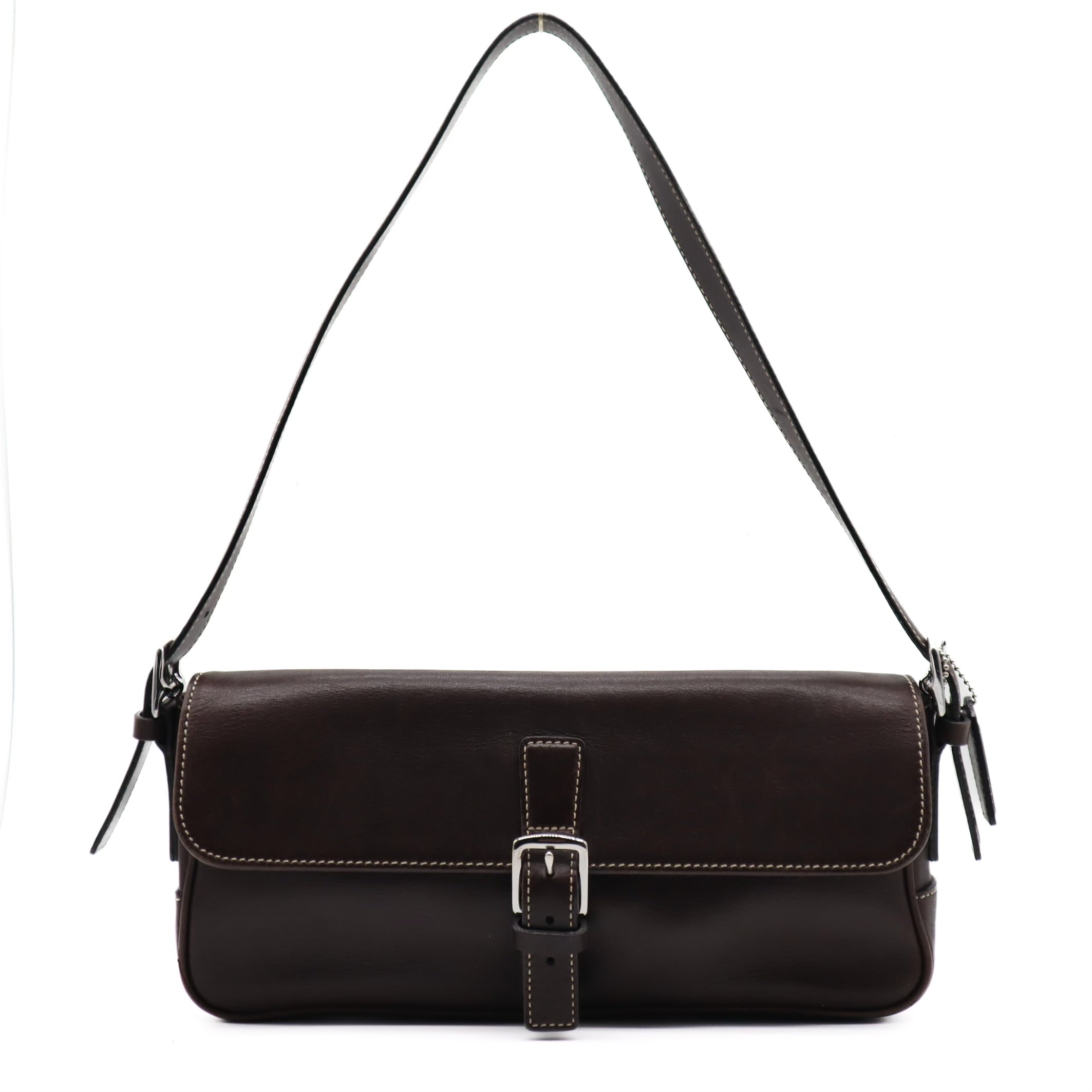 Hamptons Leather Demi Flap Shoulder Bag