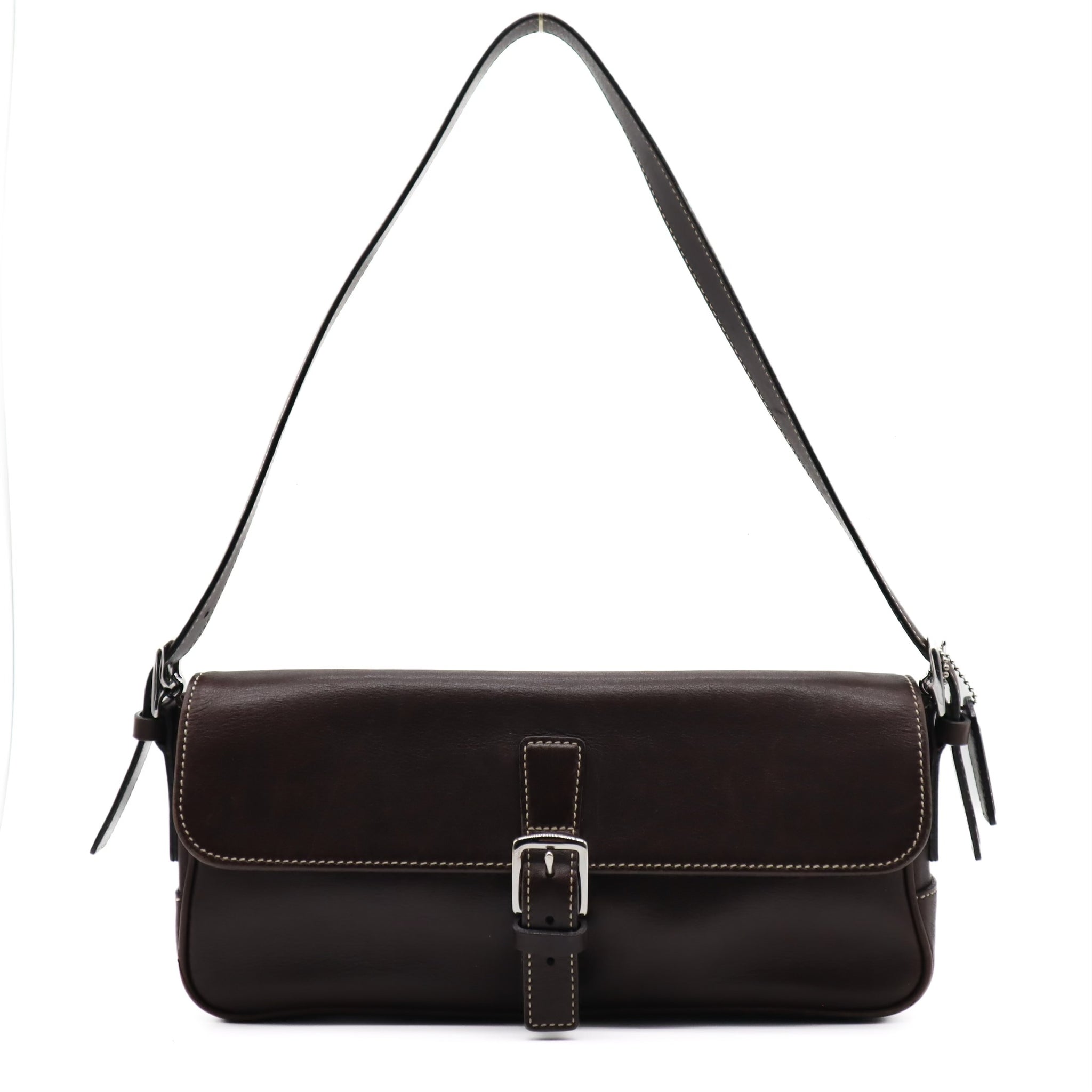 Hamptons Leather Demi Flap Shoulder Bag