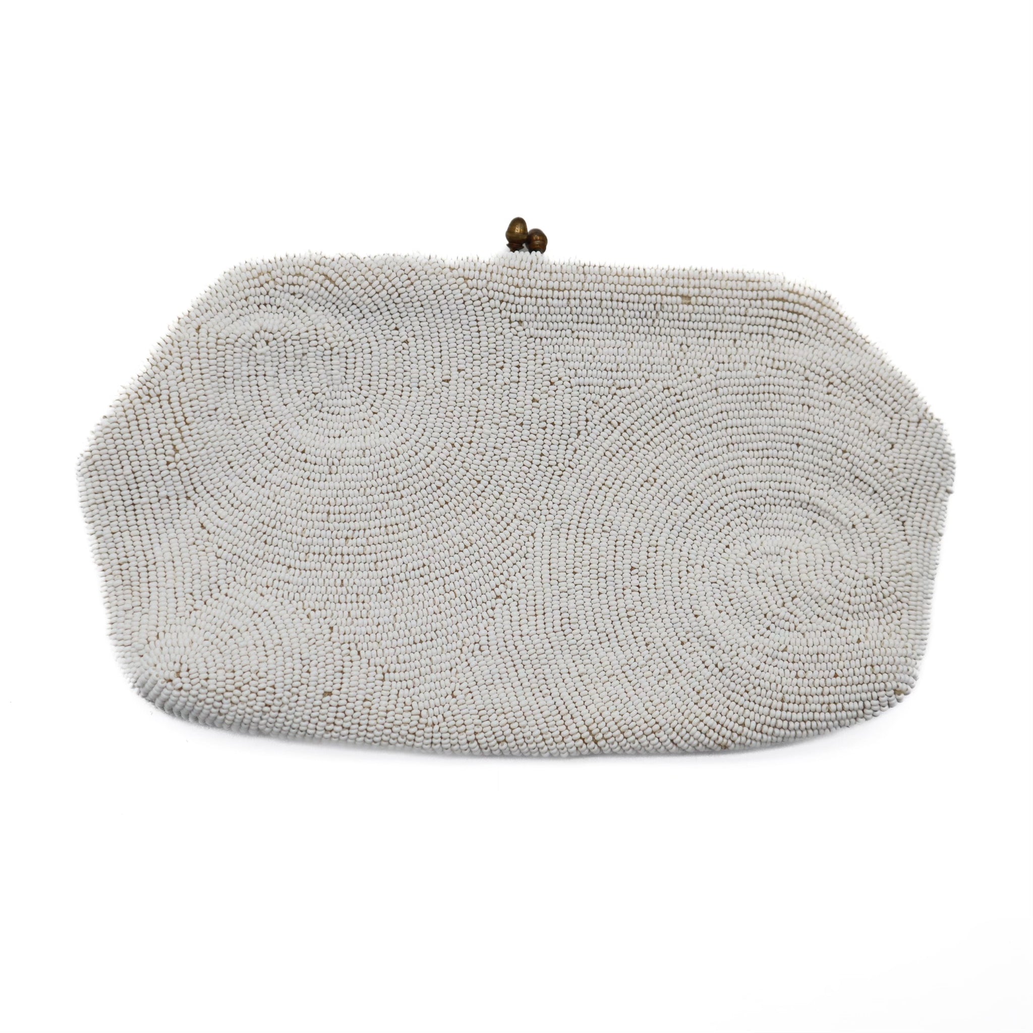 Vintage 50's Beaded Coin Purse Clutch