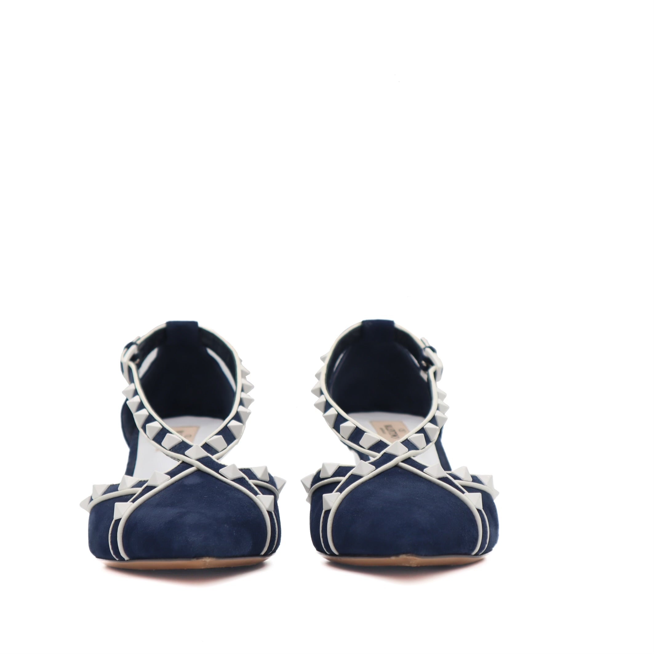 Suede Rockstud D'Orsay Pump Size 40