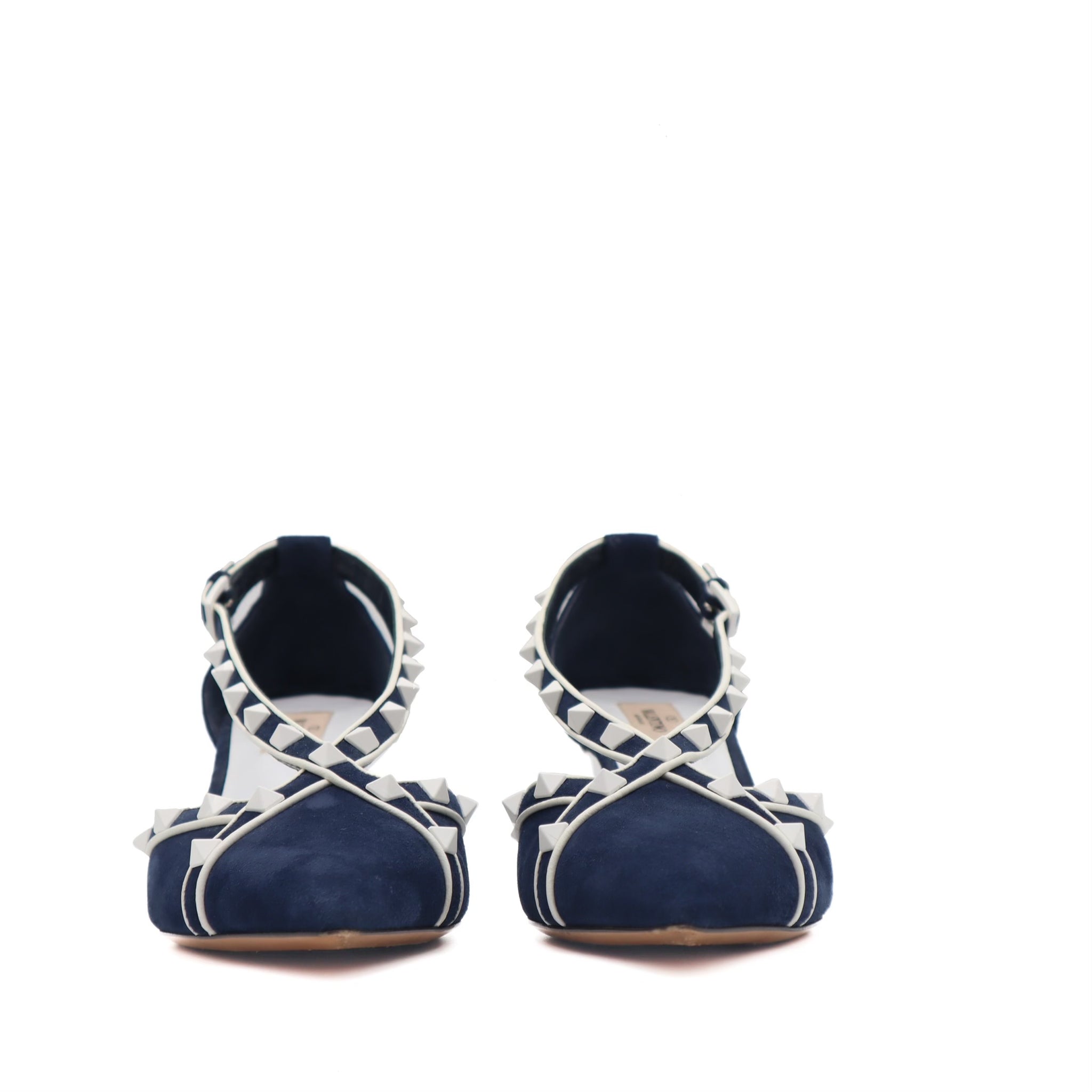 Suede Rockstud D'Orsay Pump Size 40