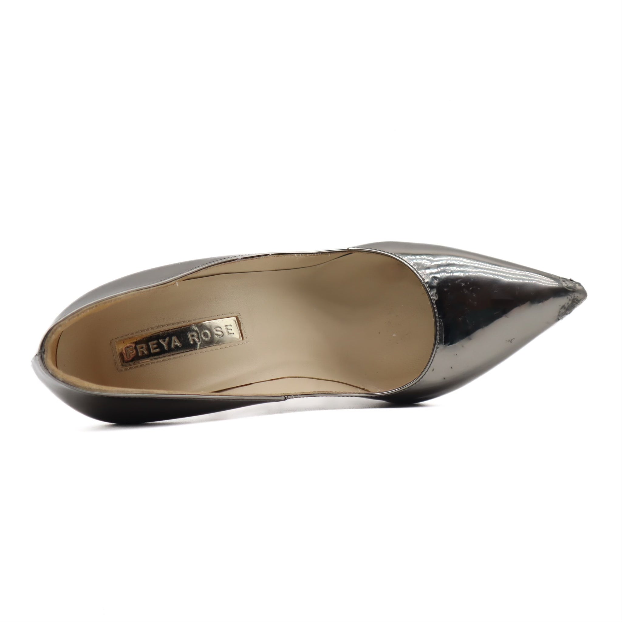 Aurora Chrome Disco Ball Reflective Pump Size 39