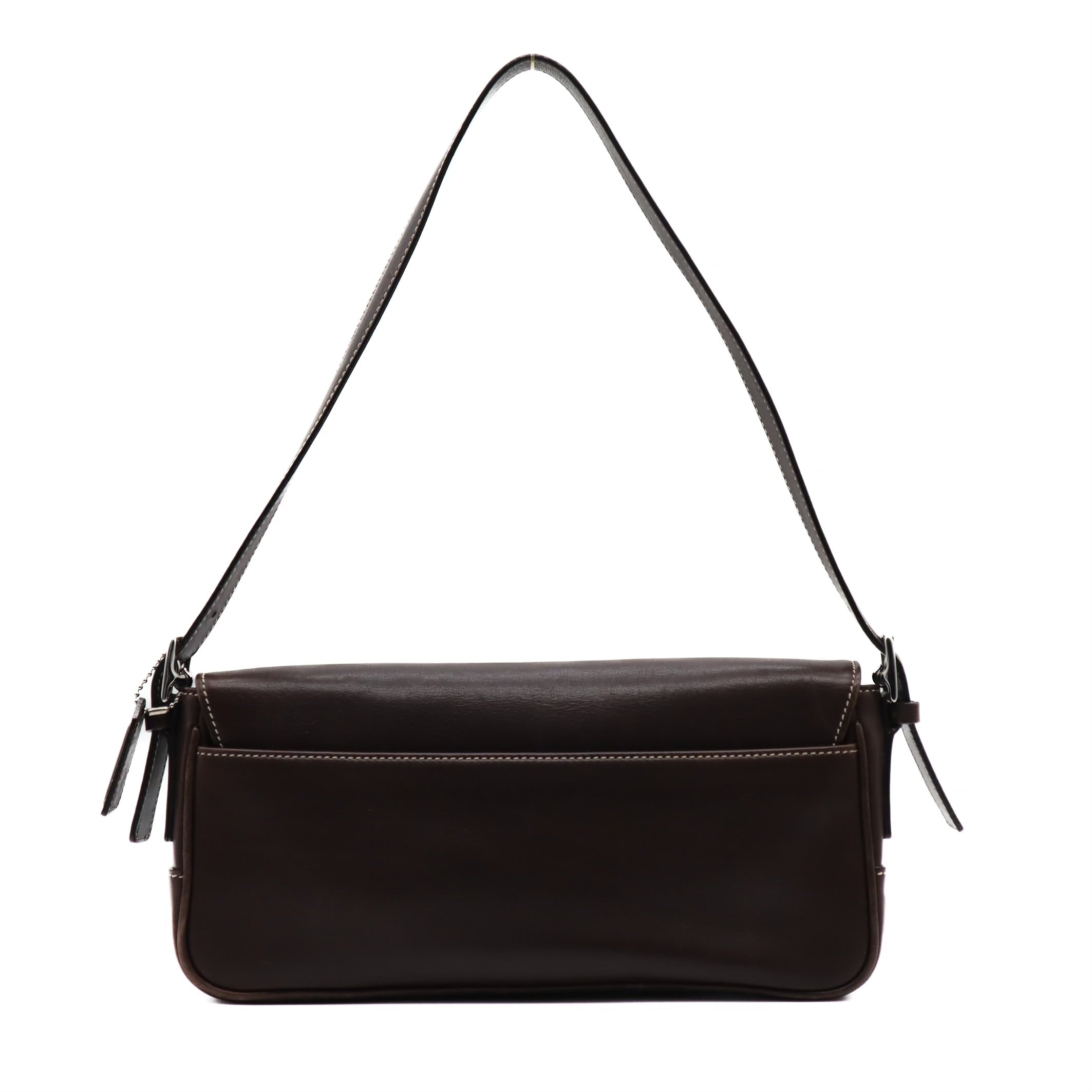 Hamptons Leather Demi Flap Shoulder Bag