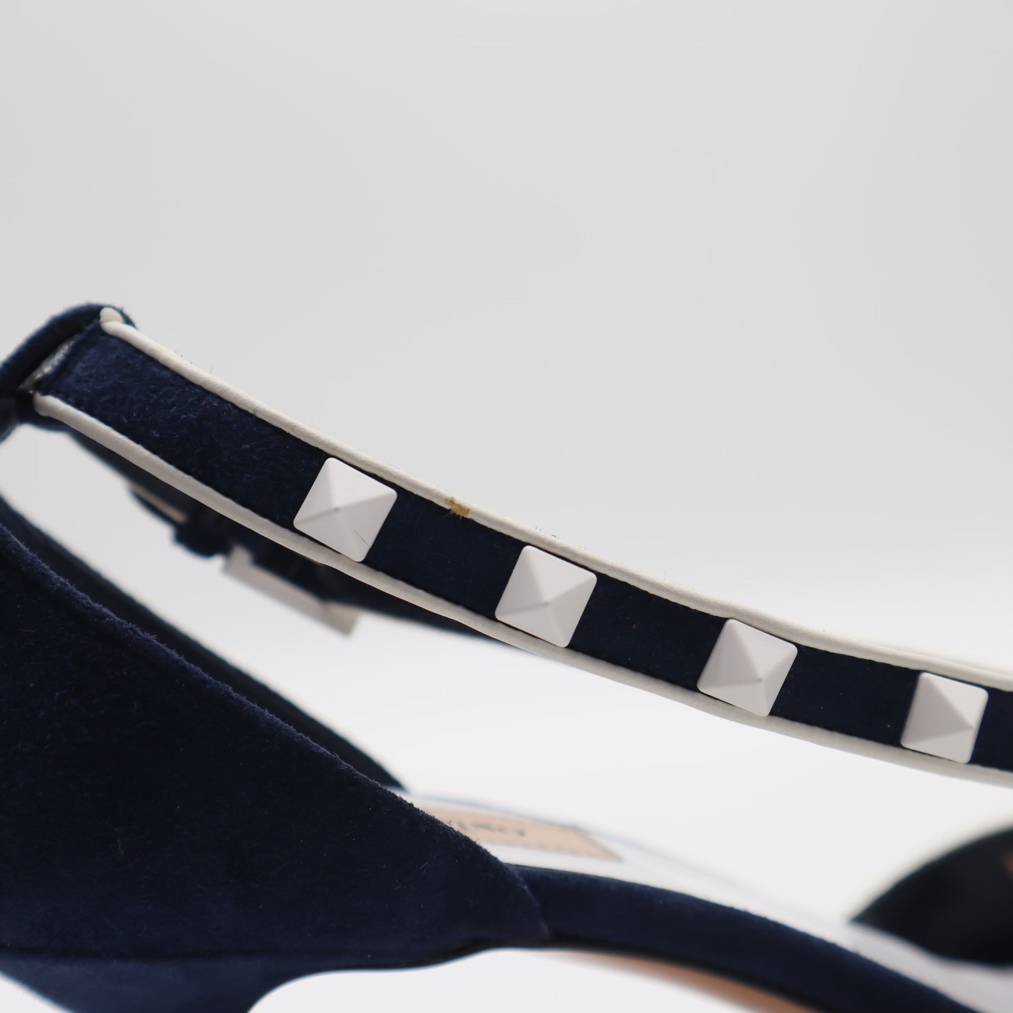 Suede Rockstud D'Orsay Pump Size 40