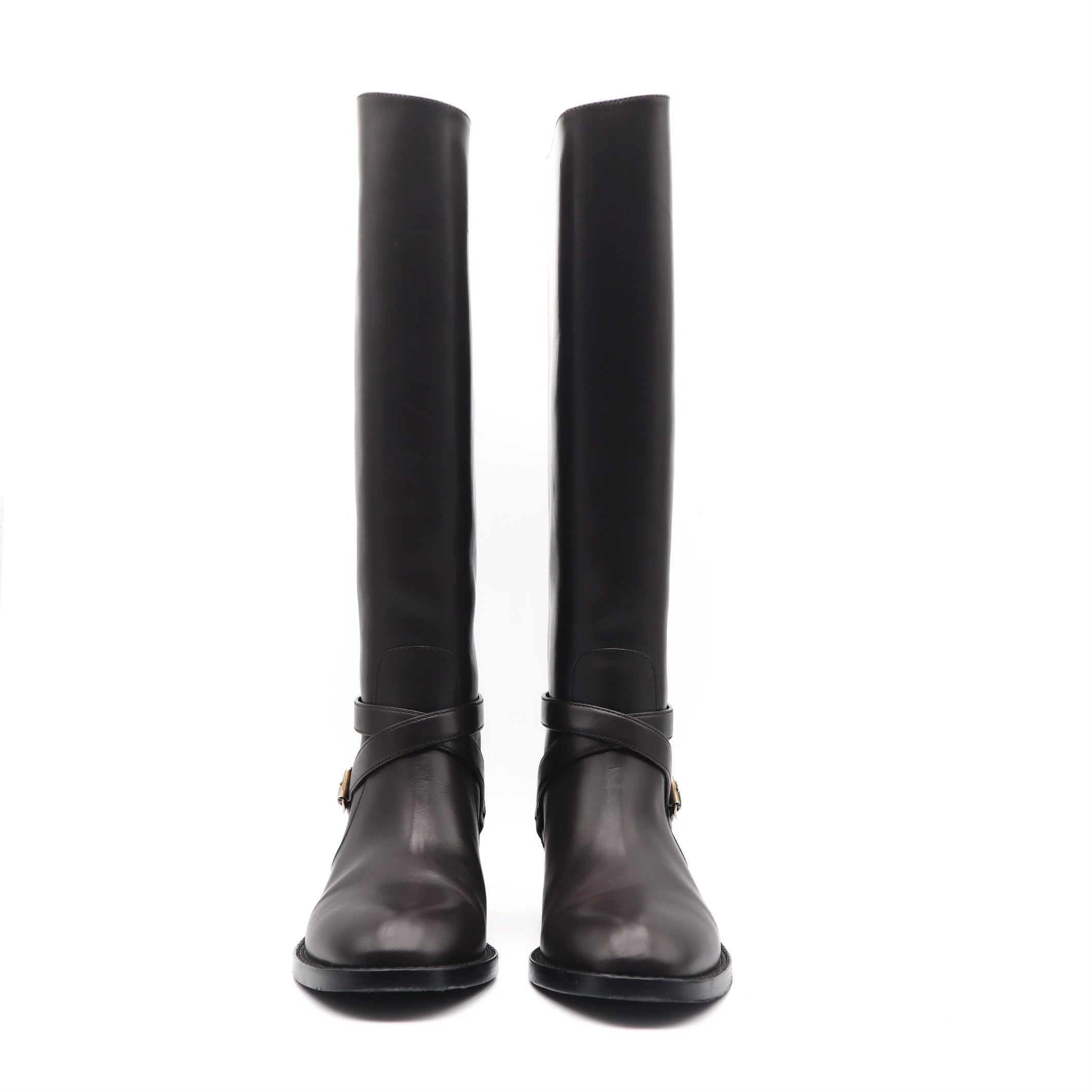 Cavaliere Brown Leather Riding Boots Size 36.5