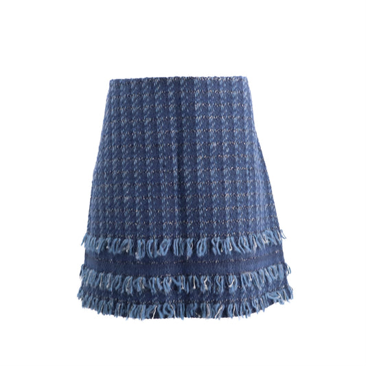 Madison Ave Joelle Tweed Tiered Skirt