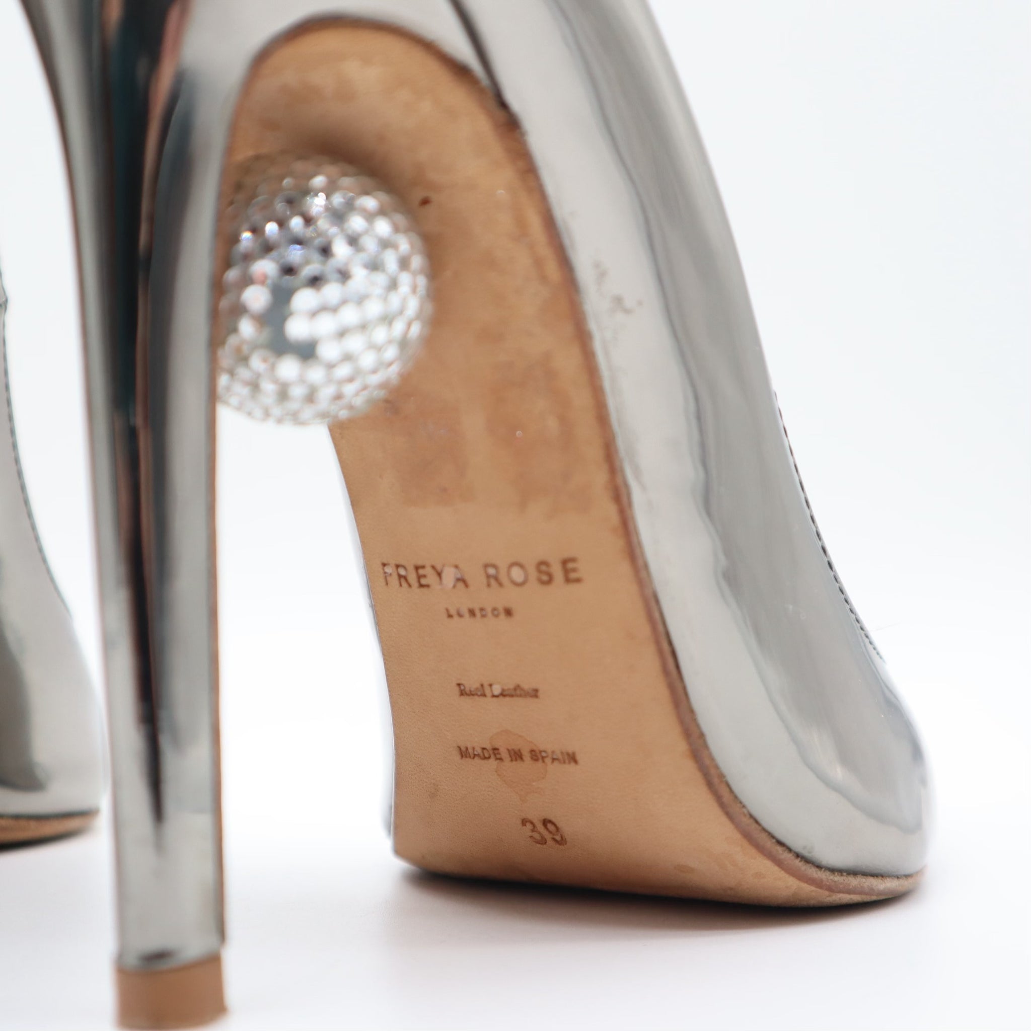 Aurora Chrome Disco Ball Reflective Pump Size 39