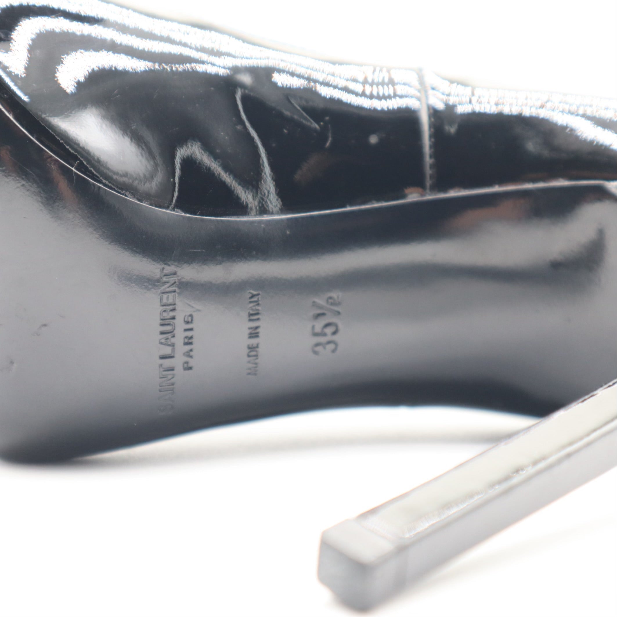Thorn Patent Leather Pointed Toe Pump Size 35.5 EU