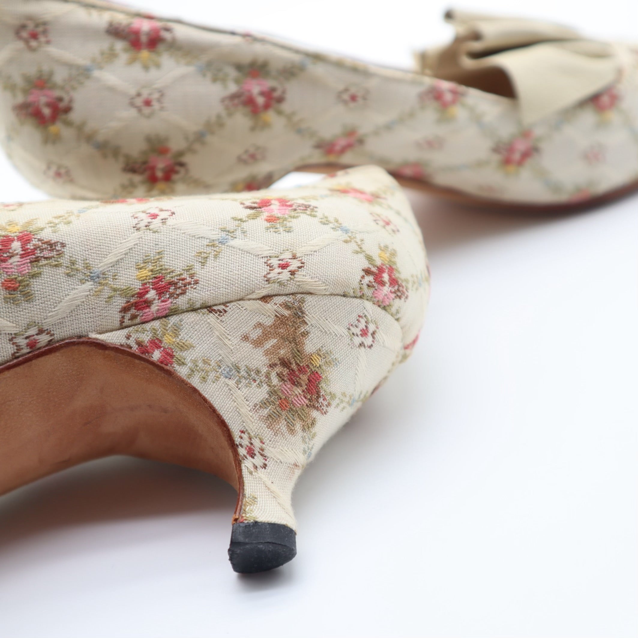 Vintage 80’s Floral Pumps Size 37.5