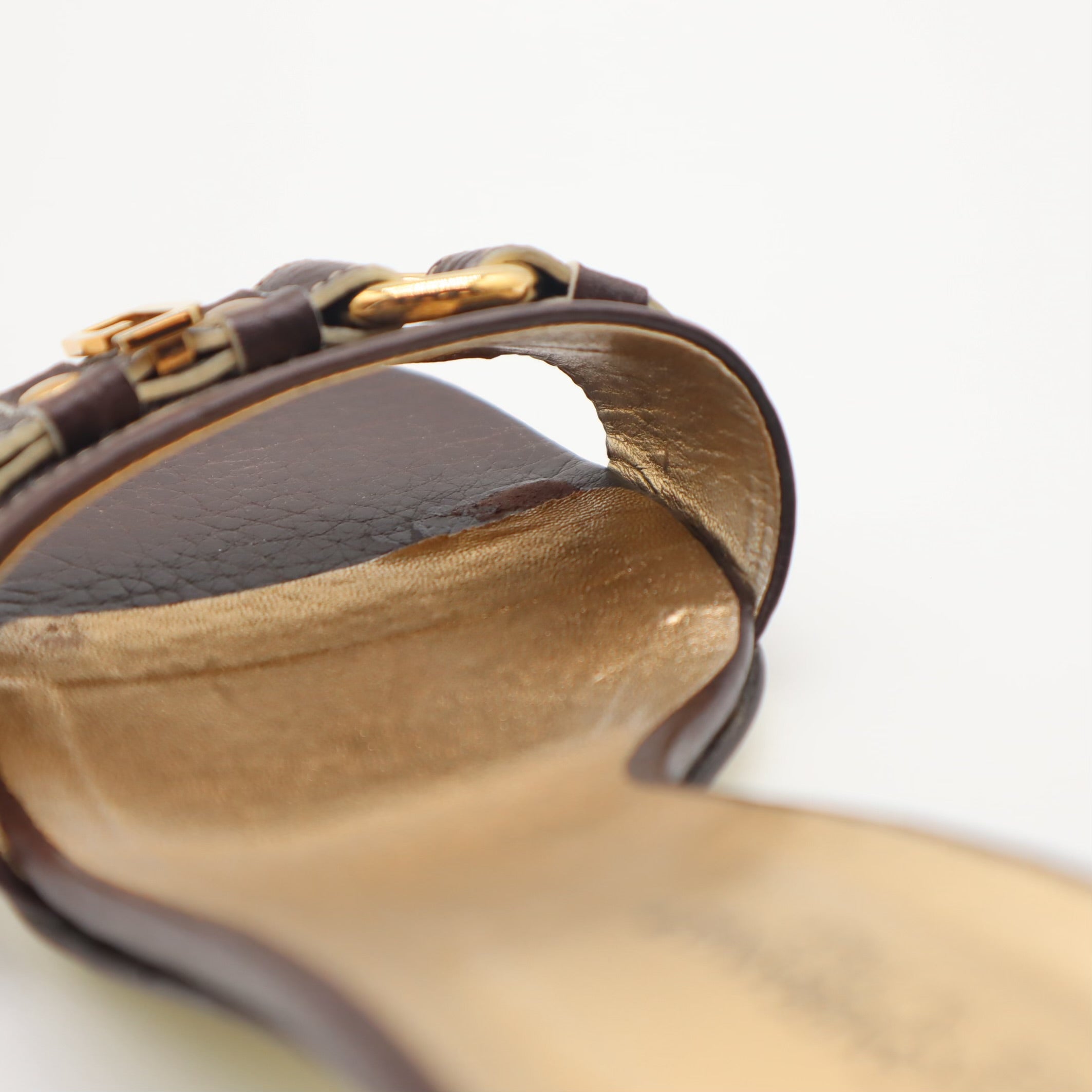 Vintage Leopard DG Logo Heeled Slides
