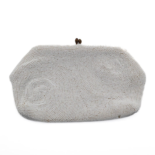 Vintage 50's Beaded Coin Purse Clutch