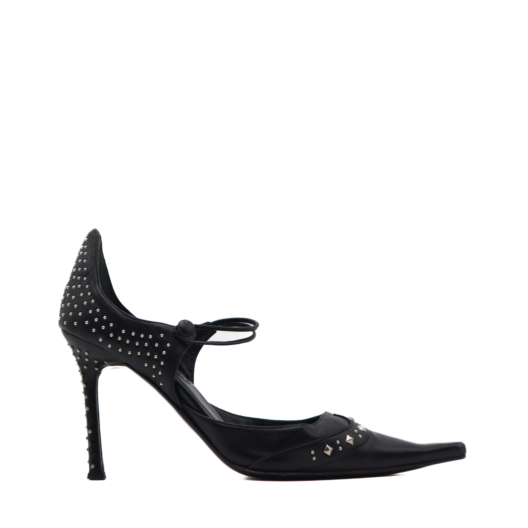 Western Gothic Studded Mary Jane Pump Size 36.5