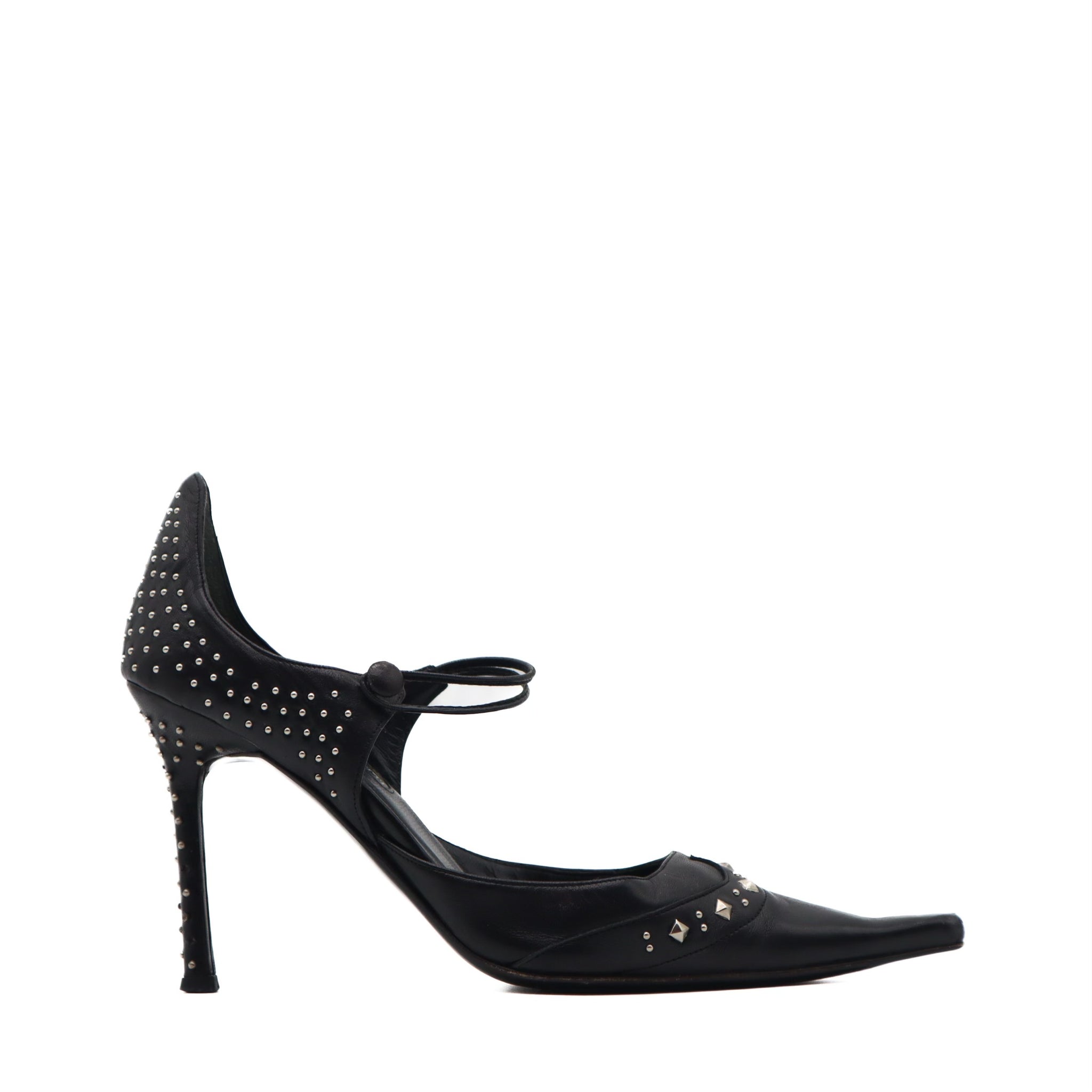 Western Gothic Studded Mary Jane Pump Size 36.5