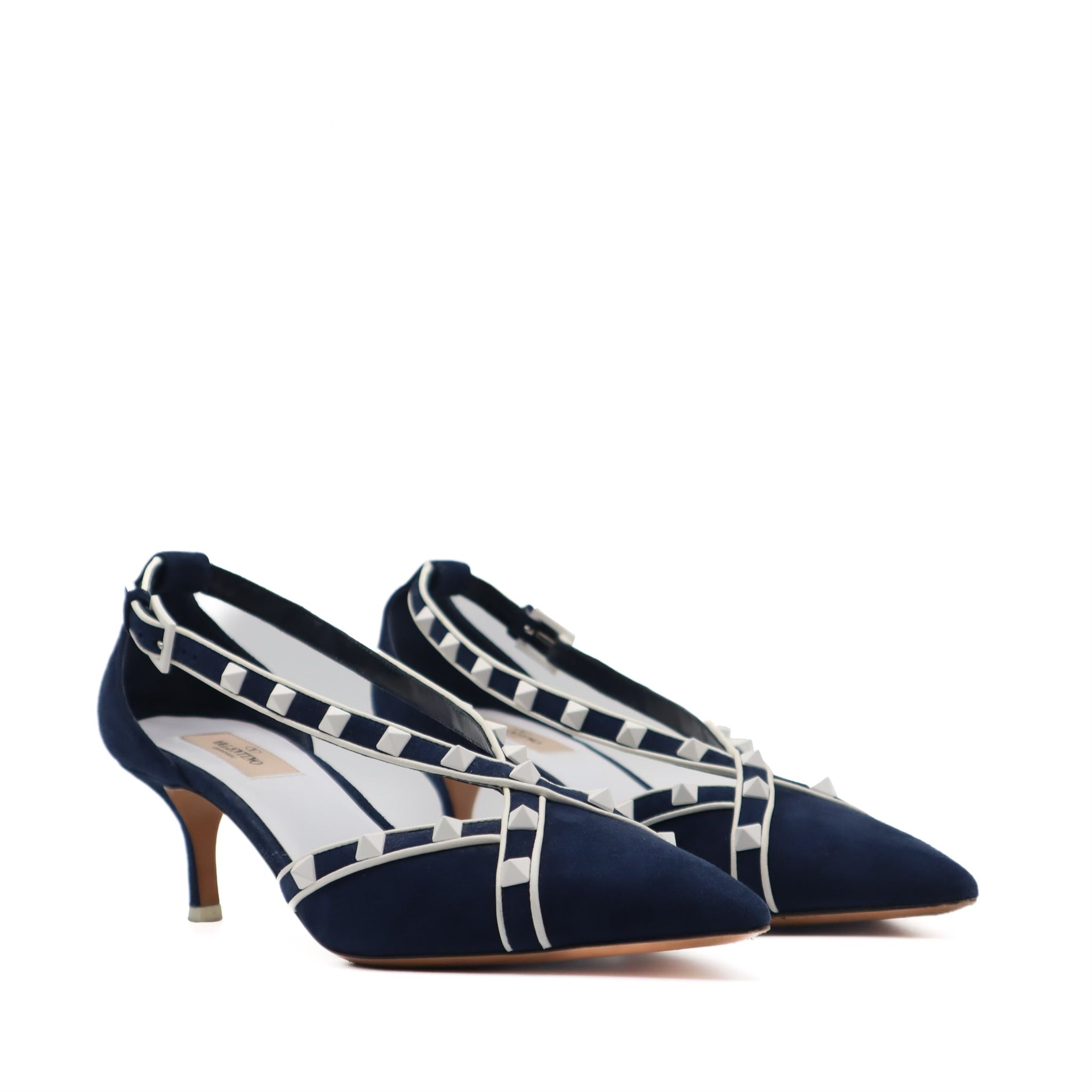 Suede Rockstud D'Orsay Pump Size 40
