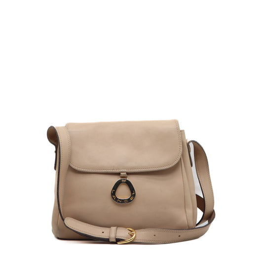Vintage Smooth Leather Shoulder Flap Bag