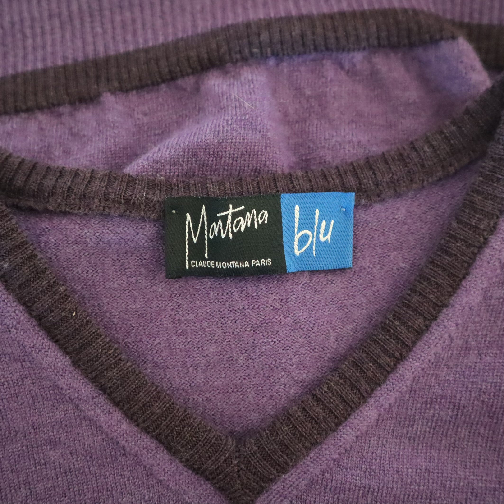 Montana Blu Vintage Purple Sweater Vest